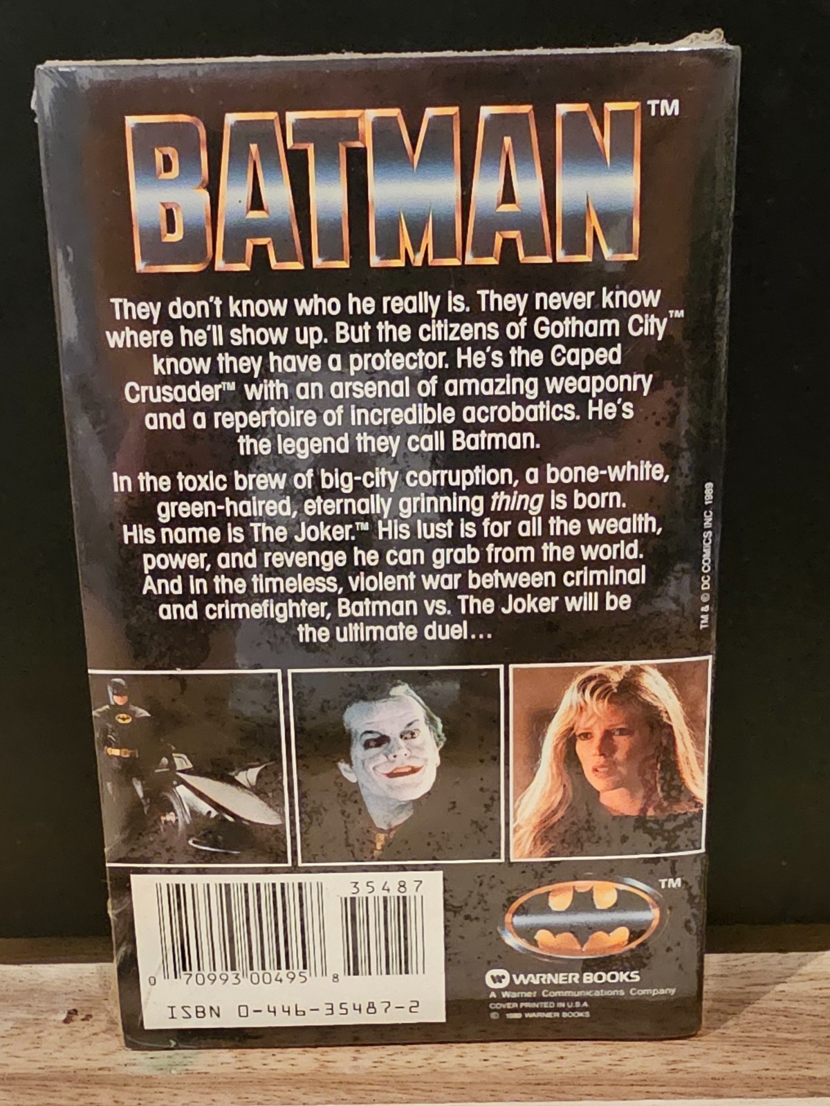 BATMAN (1989) Warner Books Movie Novel Novelization First Printing