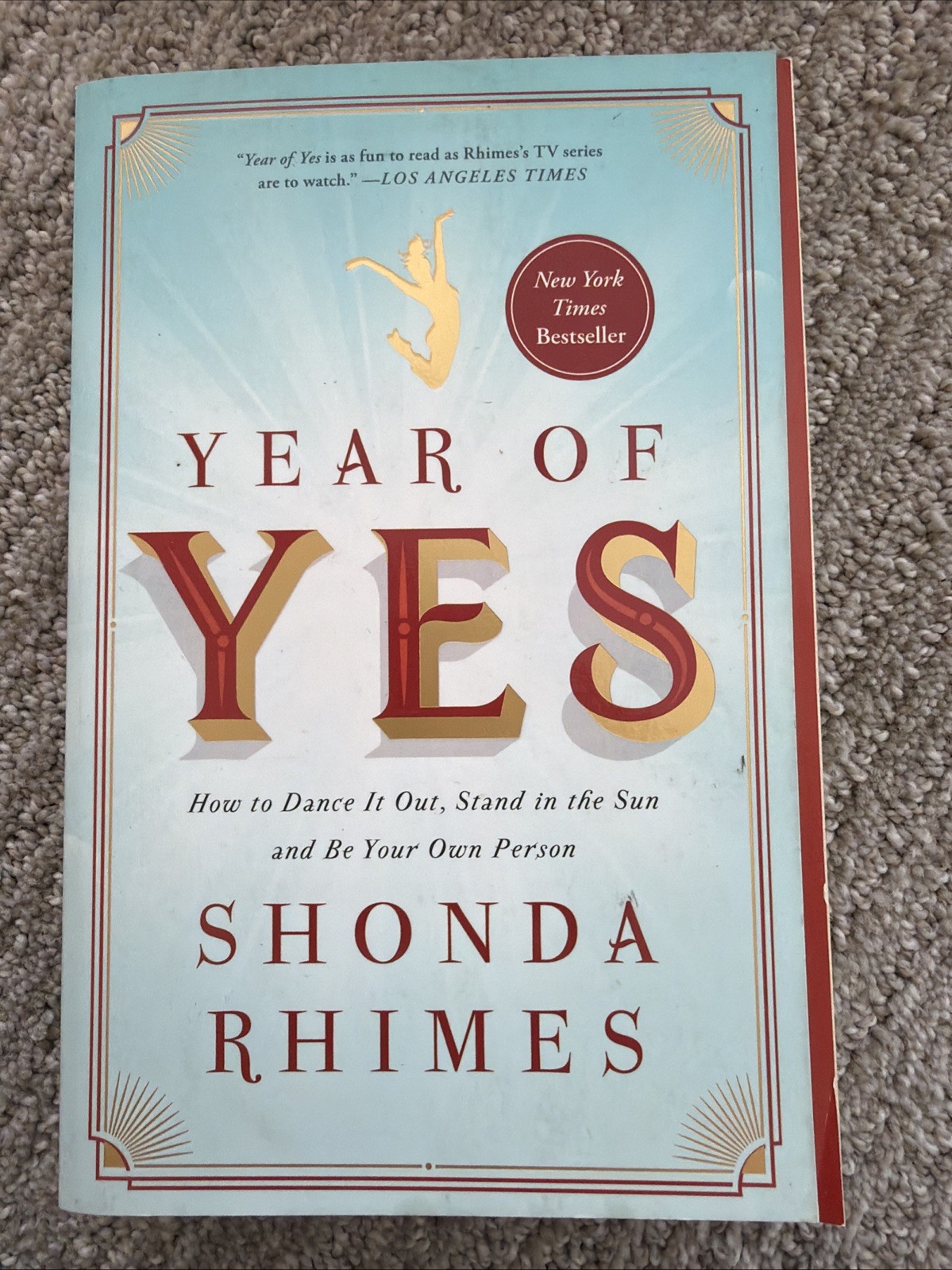 Year of Yes by Shonda Rhimes NY Times Bestseller Book
