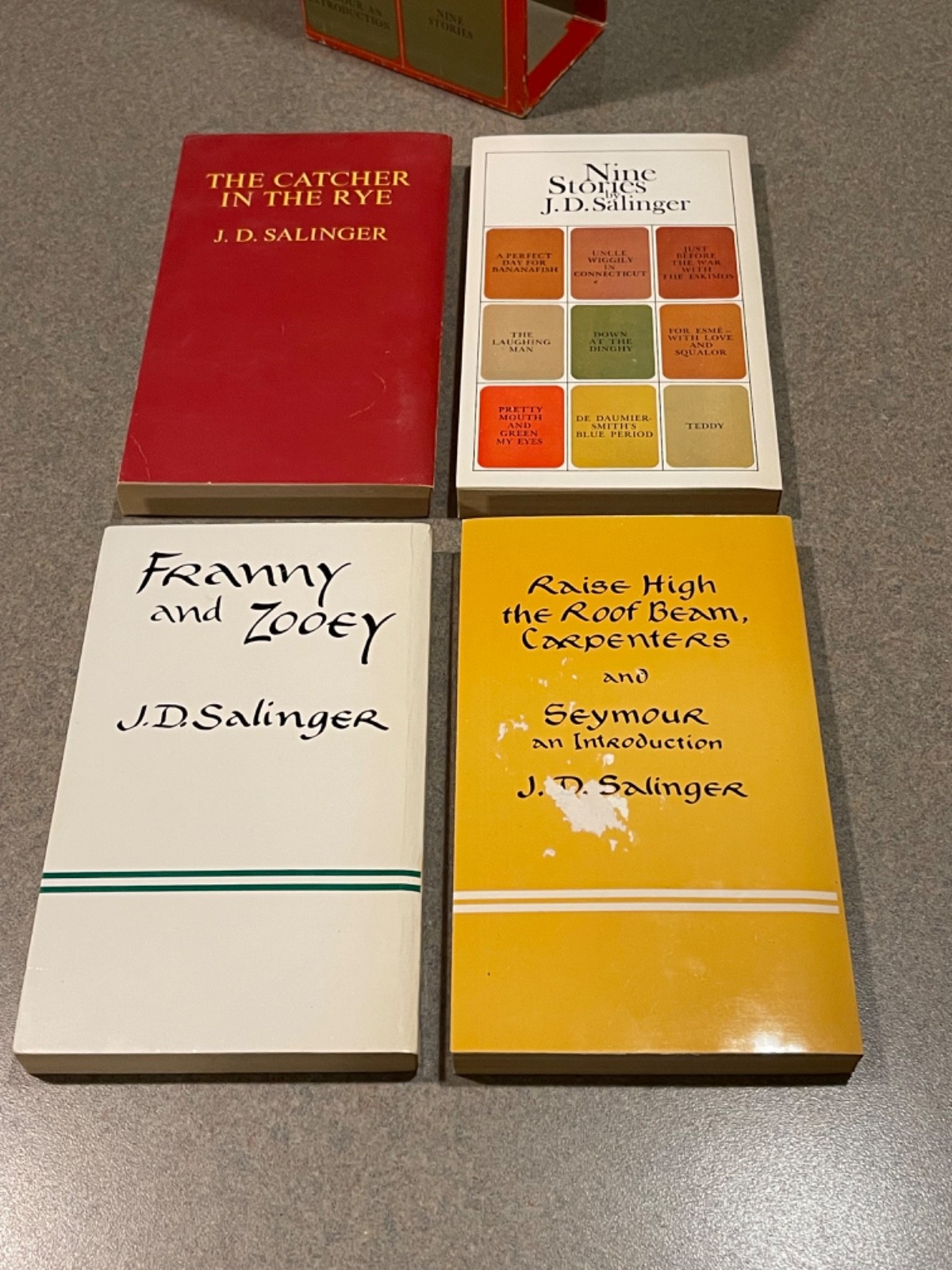 J.D. Salinger Box Set Book Lot Catcher In The Rye Nine Stories Franny And Zooey
