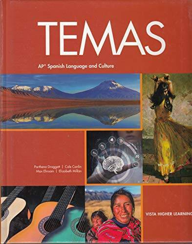 TEMAS AP Spanish Language and Culture — Hardcover By Parthena Draggett — GOOD