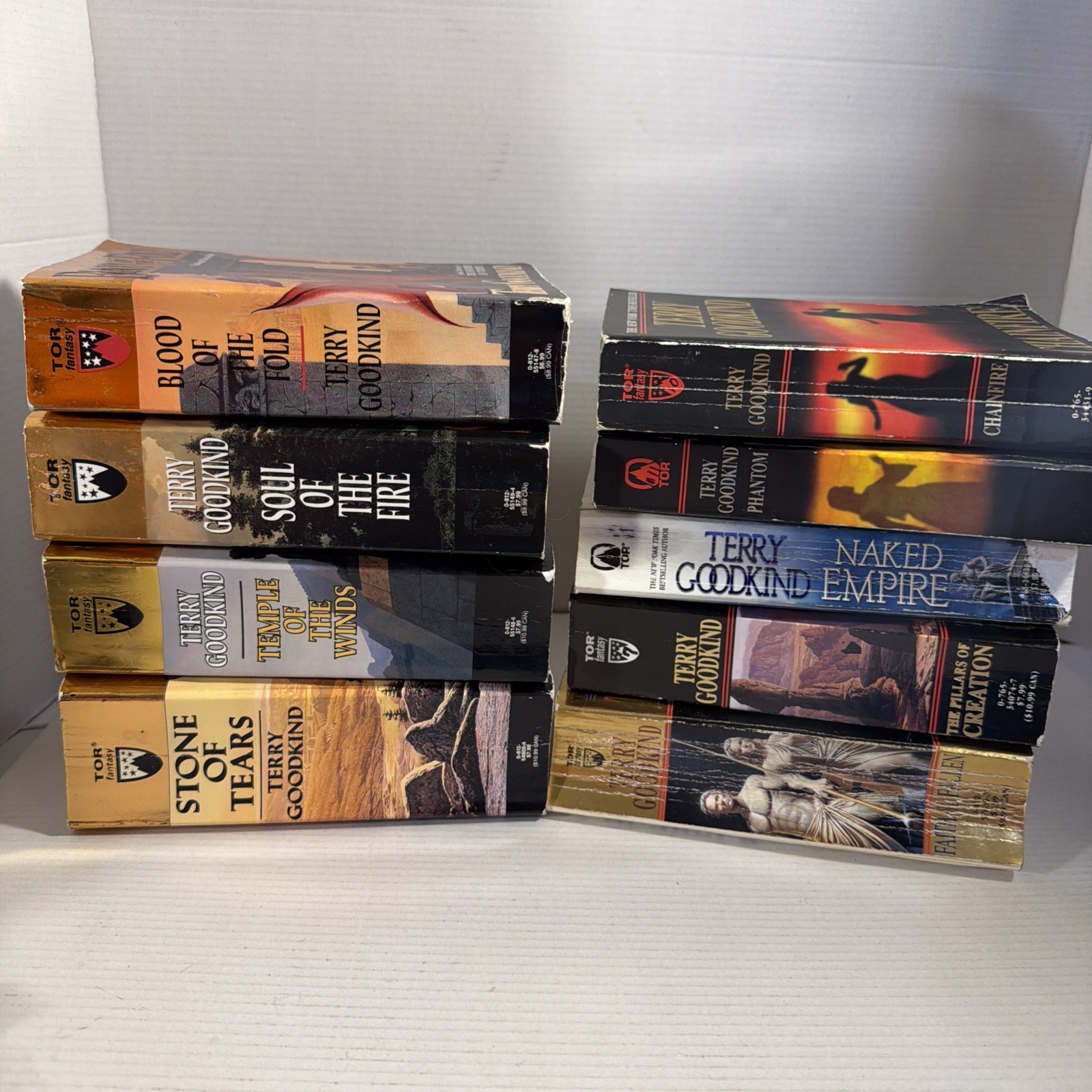 Terry Goodkind THE SWORD OF TRUTH Series Lot of 9 Paperback Books Epic Fantasy