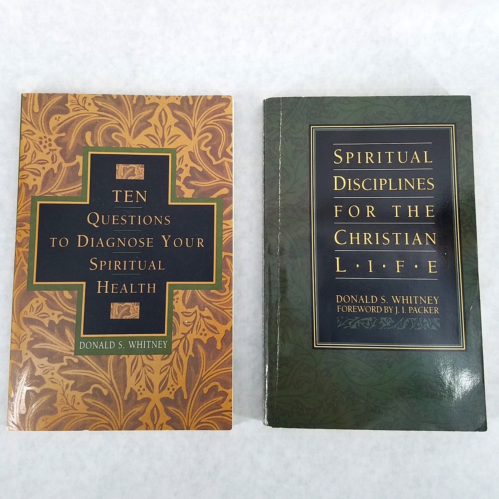 Donald S. Whitney Lot of 2 Softcovers — Spiritual Disciplines & Ten Questions