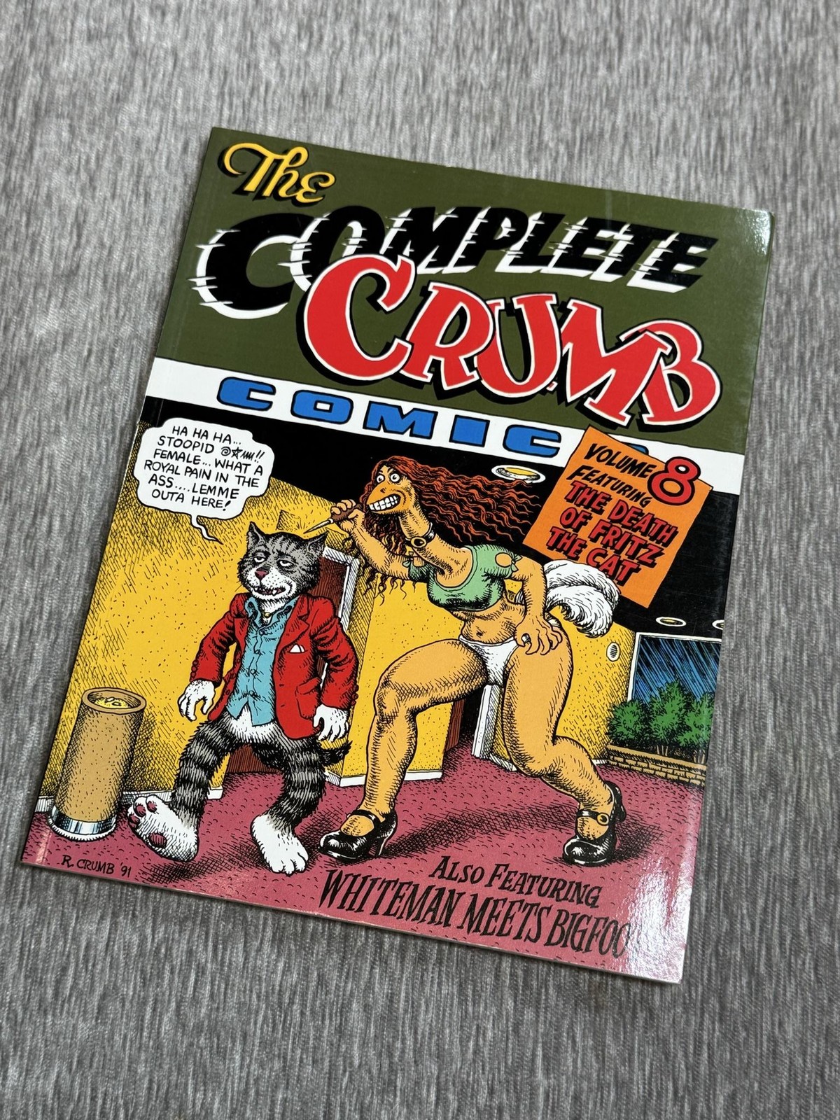 Complete Crumb Vol 8 Death Of Fritz The Cat Fantagraphics 1992 Paperback Green