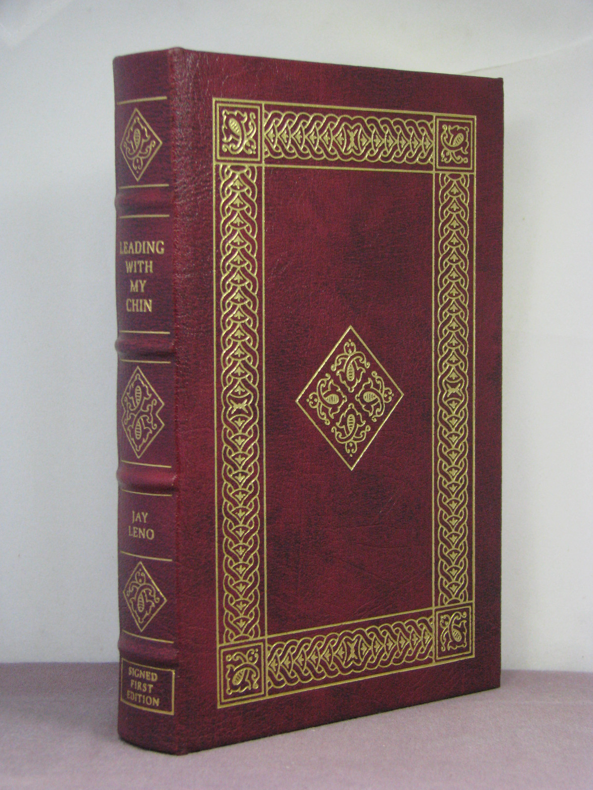 1st, signed by the author, Leading with My Chin by Jay Leno, Easton Press