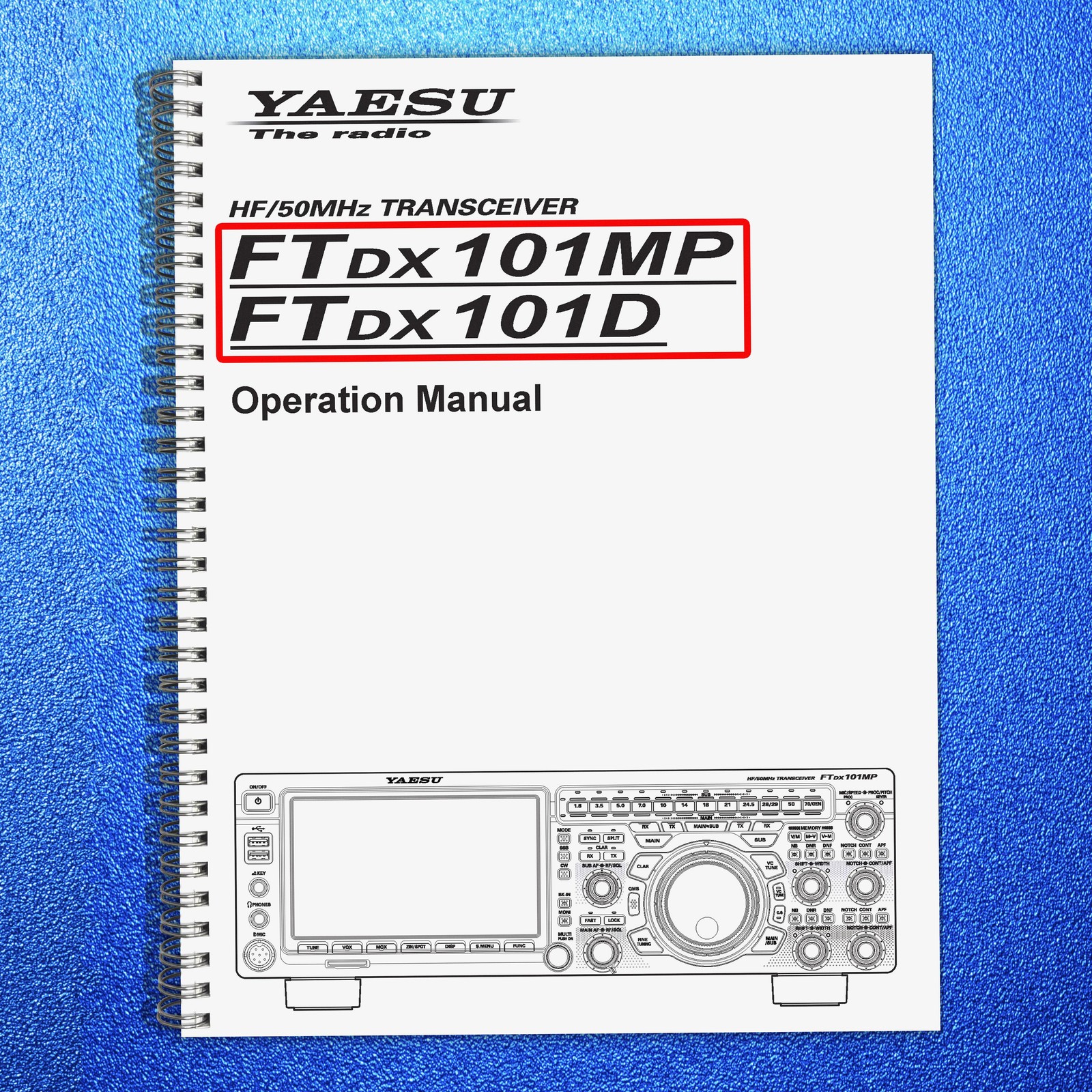 YAESU FTDX101D FTDX101MP User Manual USERS Operation Manual — STEEL WIRE CLOSURE