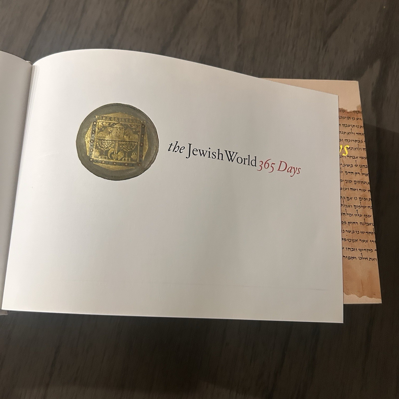 The Jewish World 365 Days Jerusalem The Israel Museum 2004 Hardcover Good