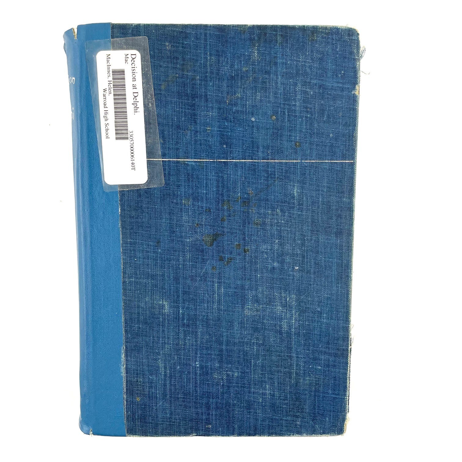 Vintage 1960 Decision At Delphi Helen MacInnes Hardcover Book — Discard