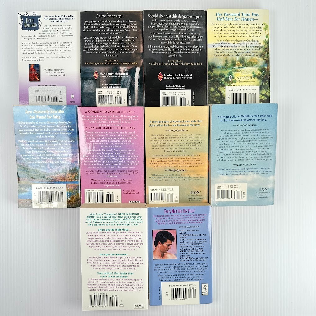 10x Historical Romance Paperback Books — Multiple Titles & Authors