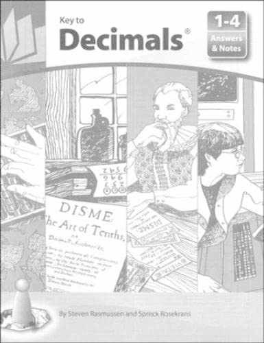 Key to Decimals, Books 1-4, — Spiral-bound, by KEY CURRICULUM — Very Good h