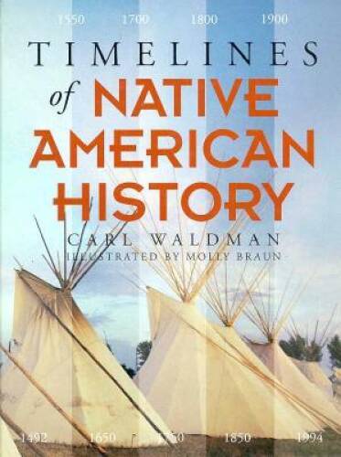 Timelines of Native American History — Hardcover By Waldman, Carl — VERY GOOD