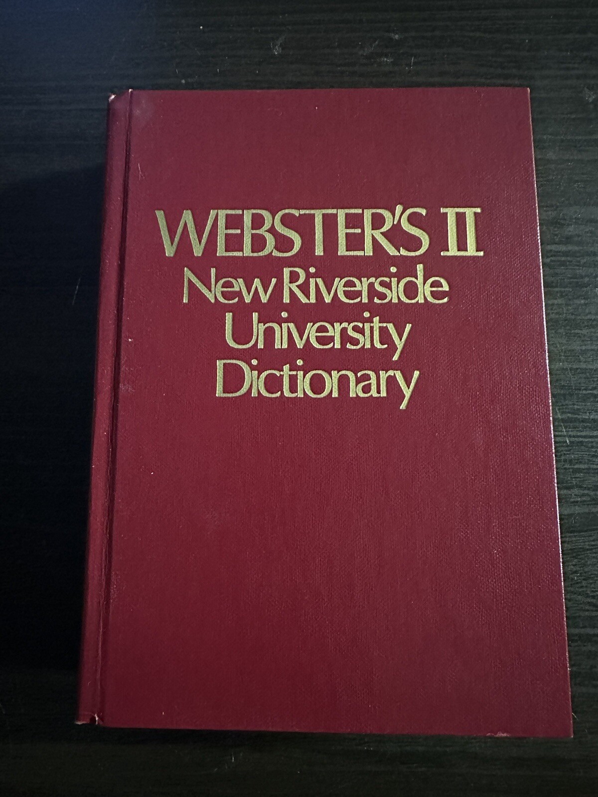 Vintage 1984 Webster’s II New Riverside University Dictionary 1,536 Pages Book