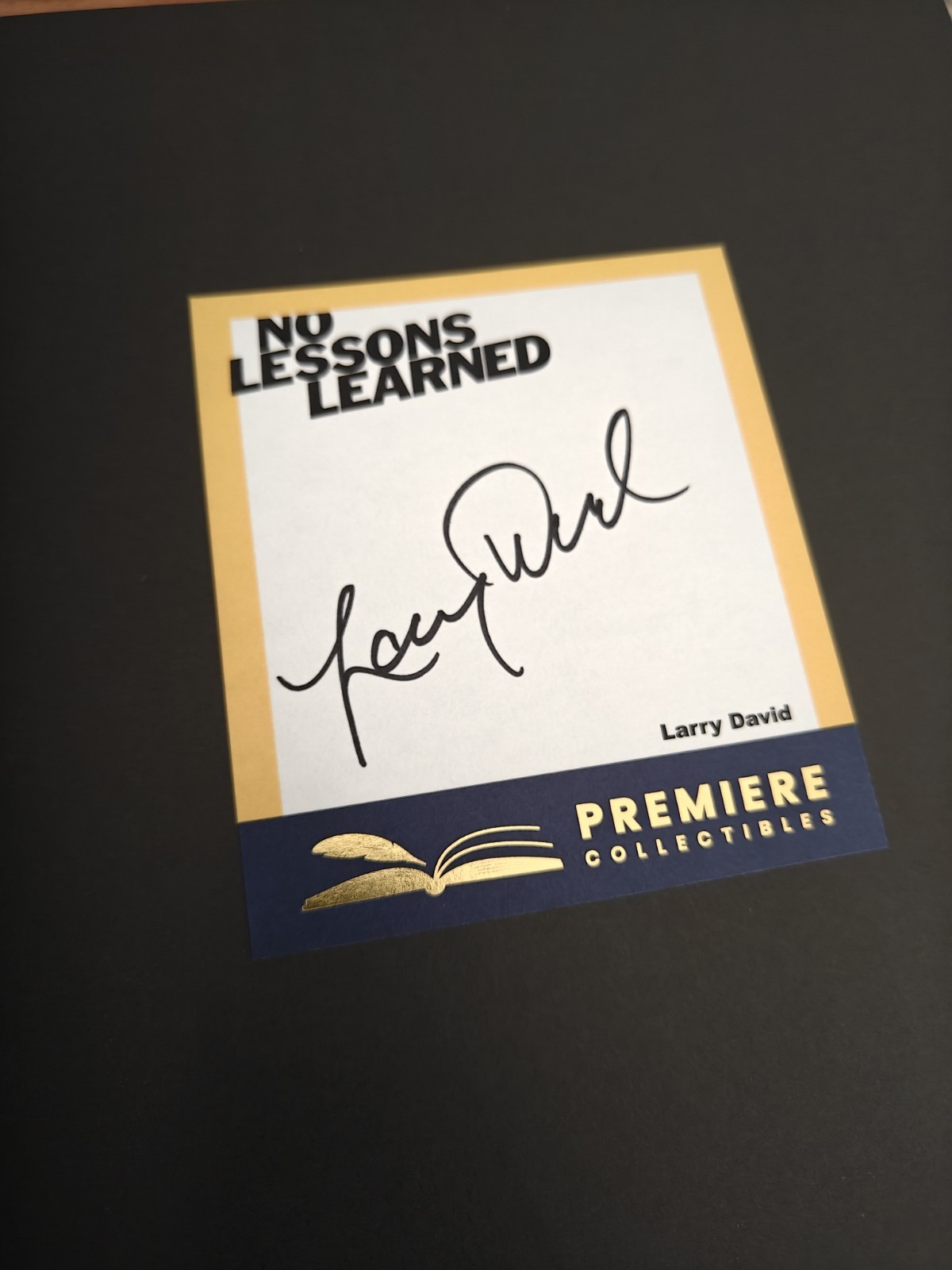 Making of Curb Your Enthusiasm as Told by Larry David AUTOGRAPHED By Larry David