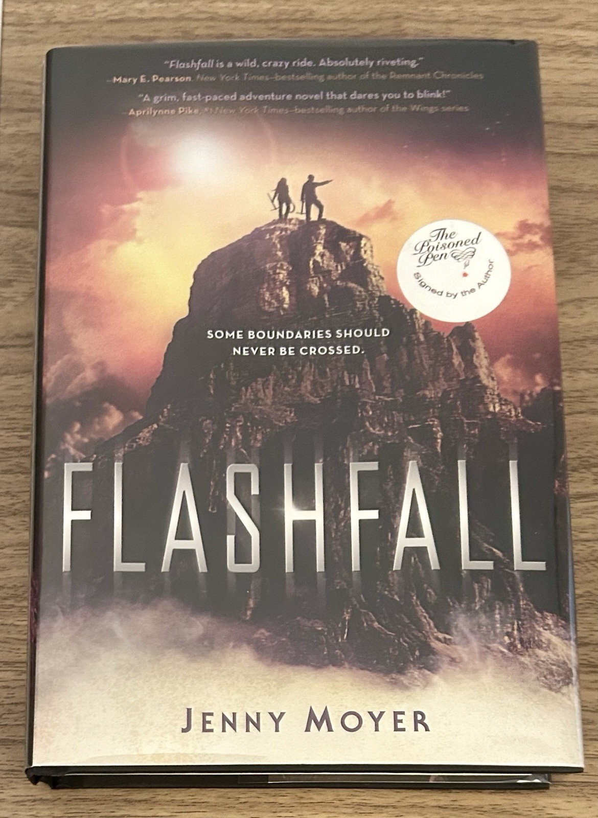 Flashfall SIGNED by AUTHOR, Jenny Moyer (2016, Hardcover, 1st Ed/1st Printing)