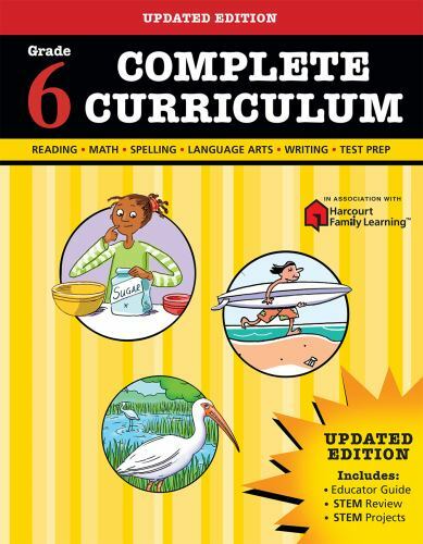Complete Curriculum: Grade 6 (Flash Kids Harcourt Family Learning) — GOOD