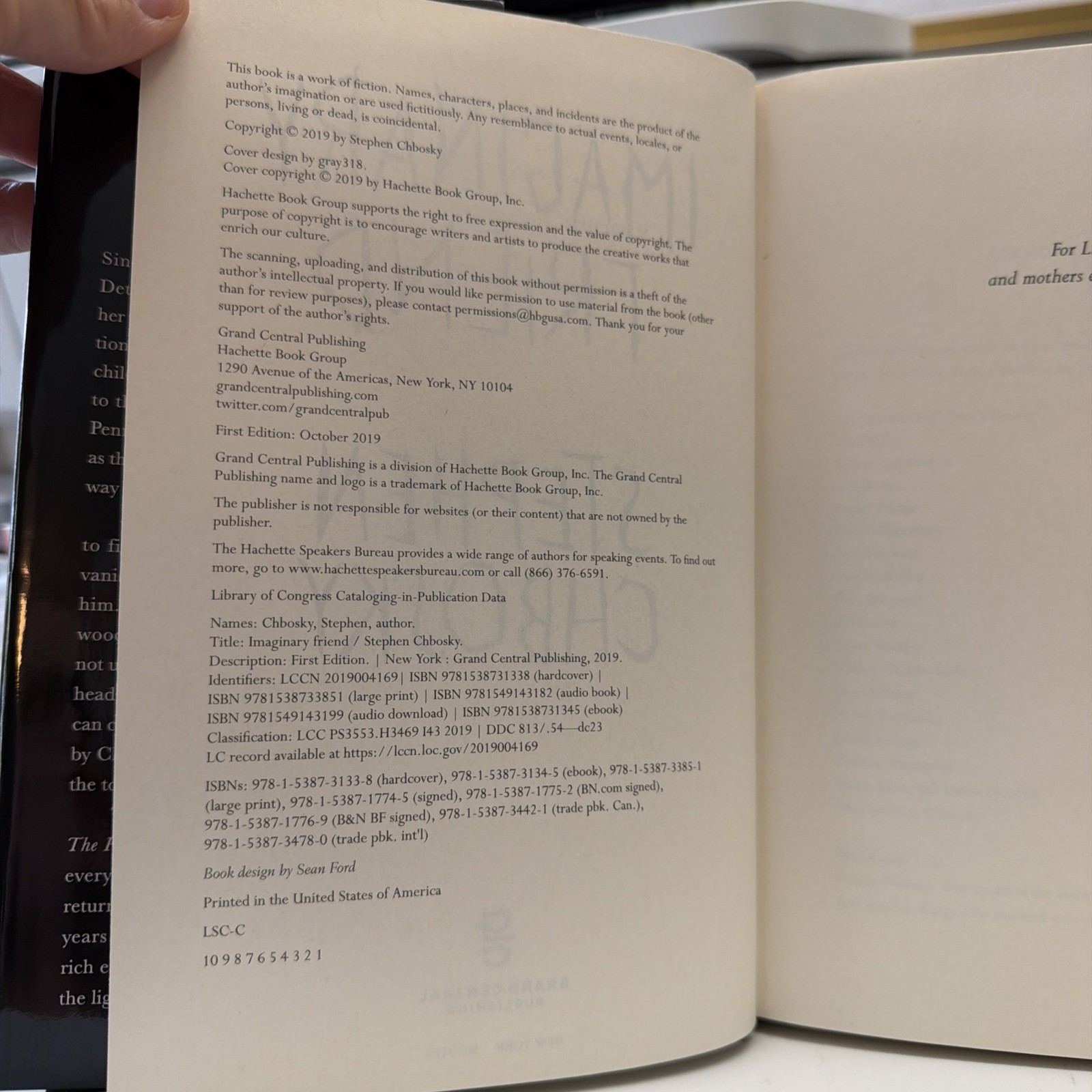 Imaginary Friend by Stephen Chbosky (2019, Hardcover)