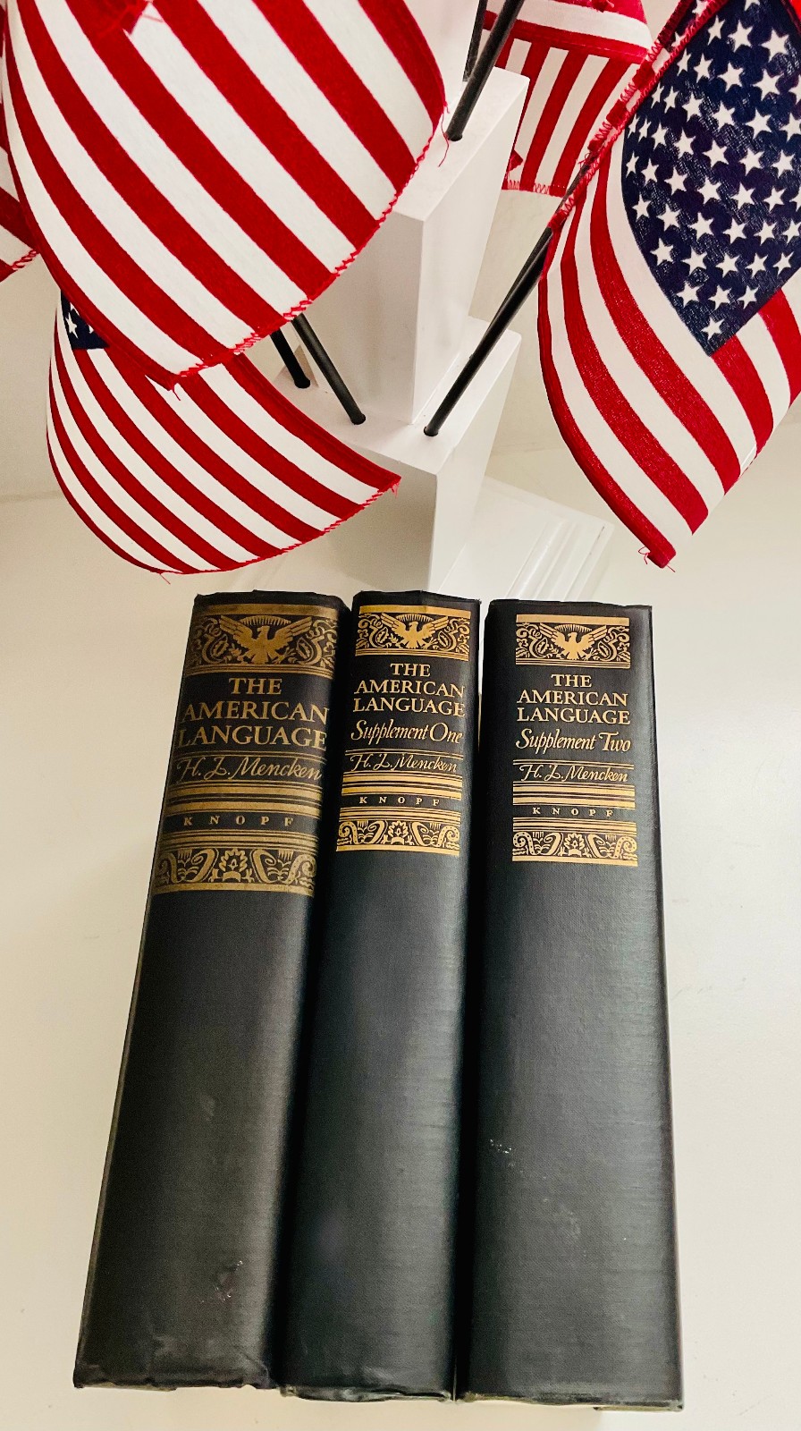 The American Language by H.L. Mencken Complete 3Vol. Set 1943 Vintage