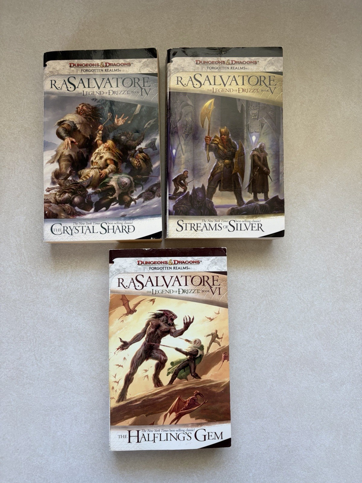 Icewind Dale Trilogy Set Lot Legend of Drizzt R A Salvatore Pb Forgotten Realms