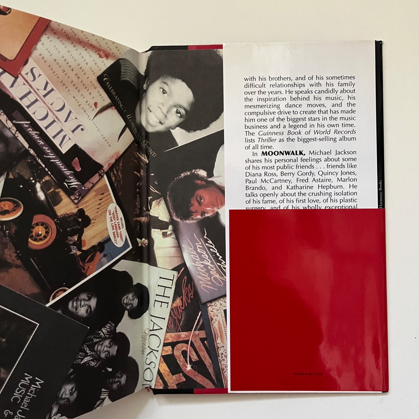 Michael Jackson Moonwalk First Revised Edition Book HIs Life — Hardcover 2009