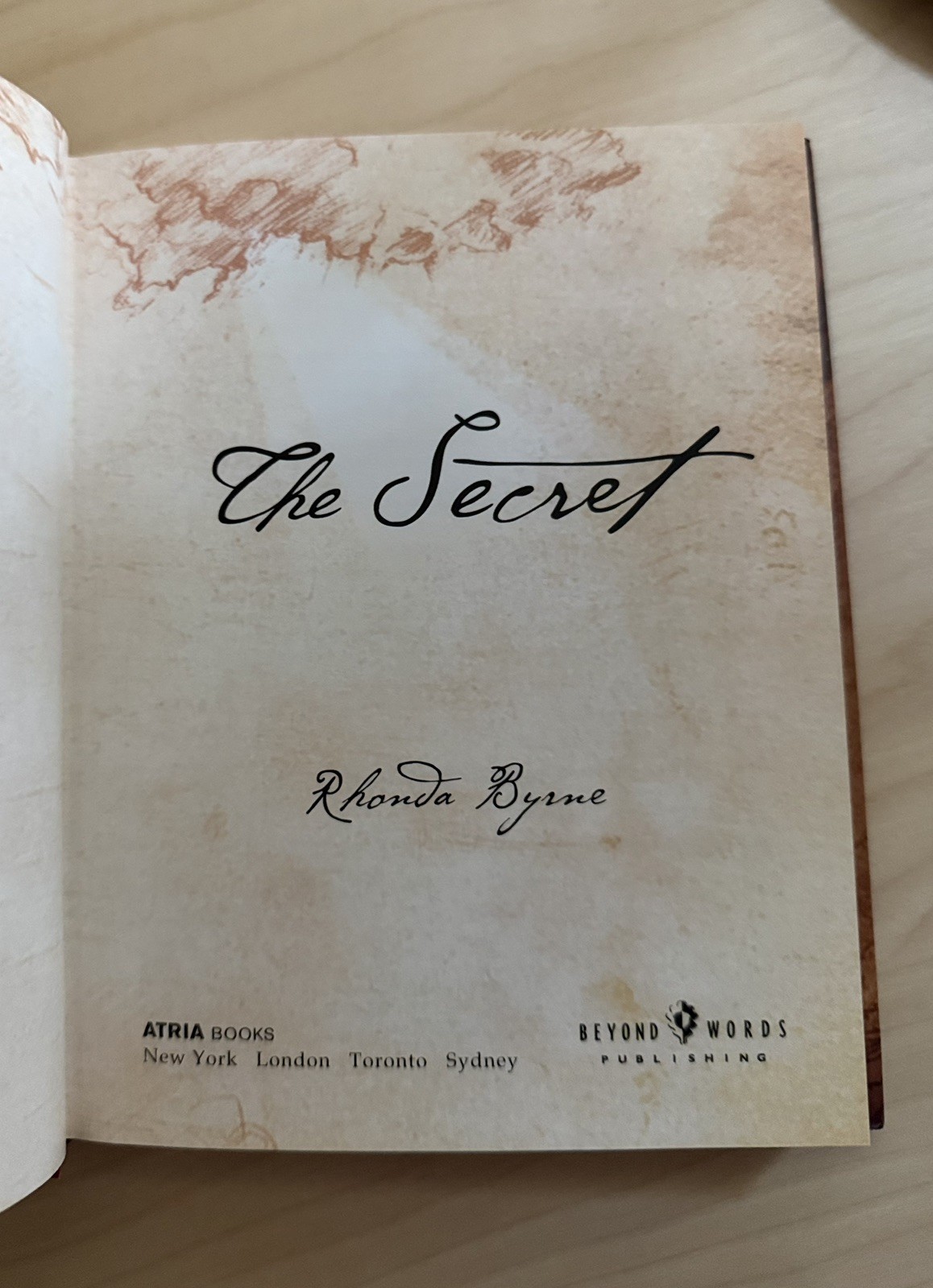 The Secret- Law of Attraction by Rhonda Byrne Hardcover 2006 w/Dust Jacket