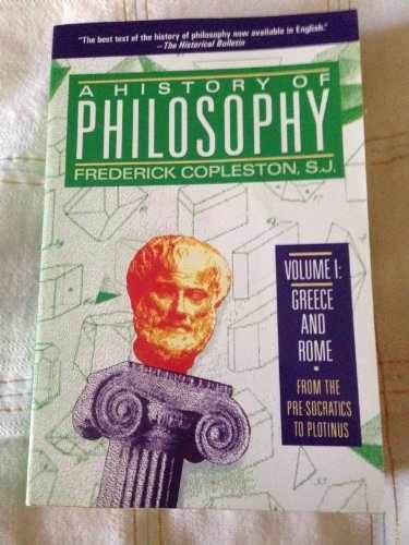 A History of Philosophy, Vol. 1: — Paperback, by Copleston Frederick — Very Good