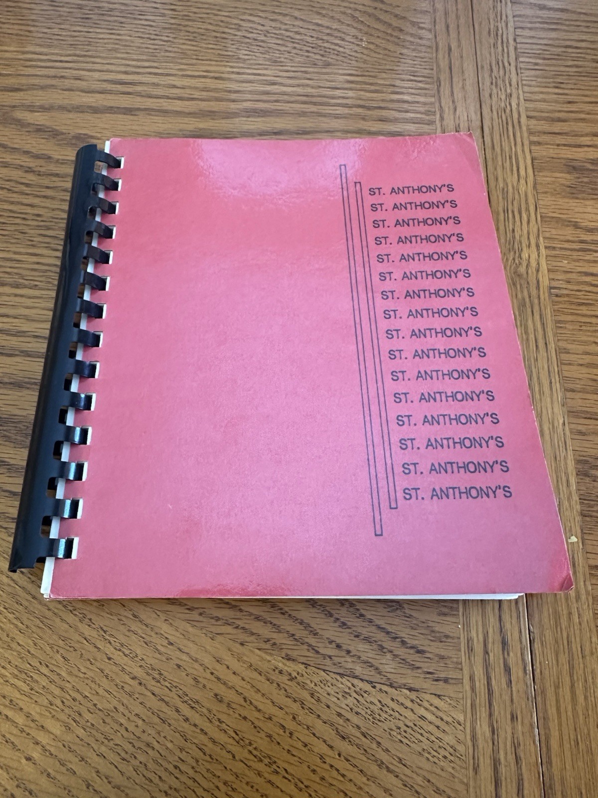 Vintage 1985 St. Anthony’s Church Cookbook Recipes Cook Book Paperback