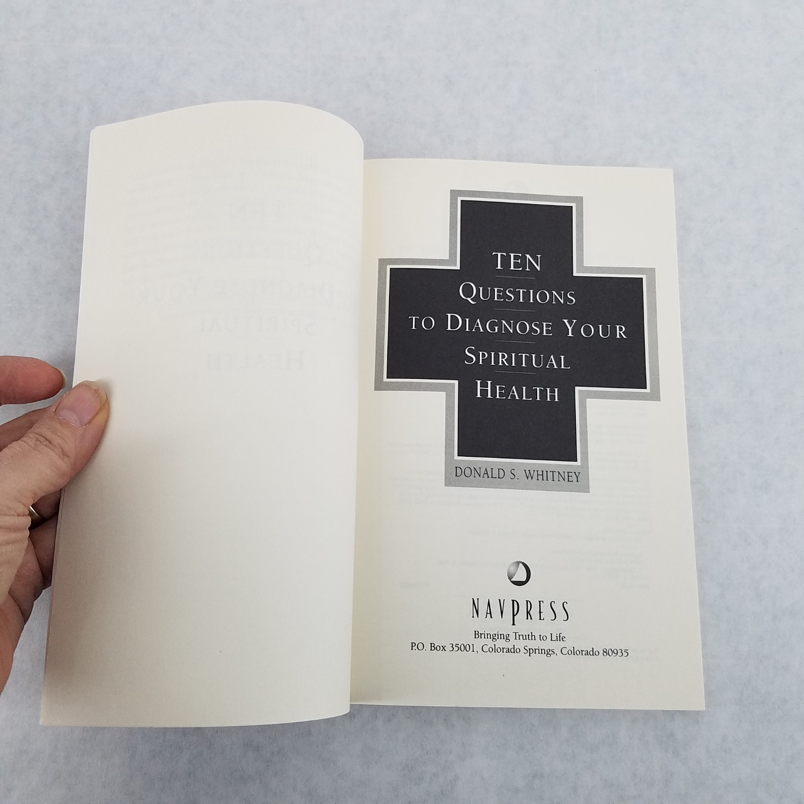 Donald S. Whitney Lot of 2 Softcovers — Spiritual Disciplines & Ten Questions