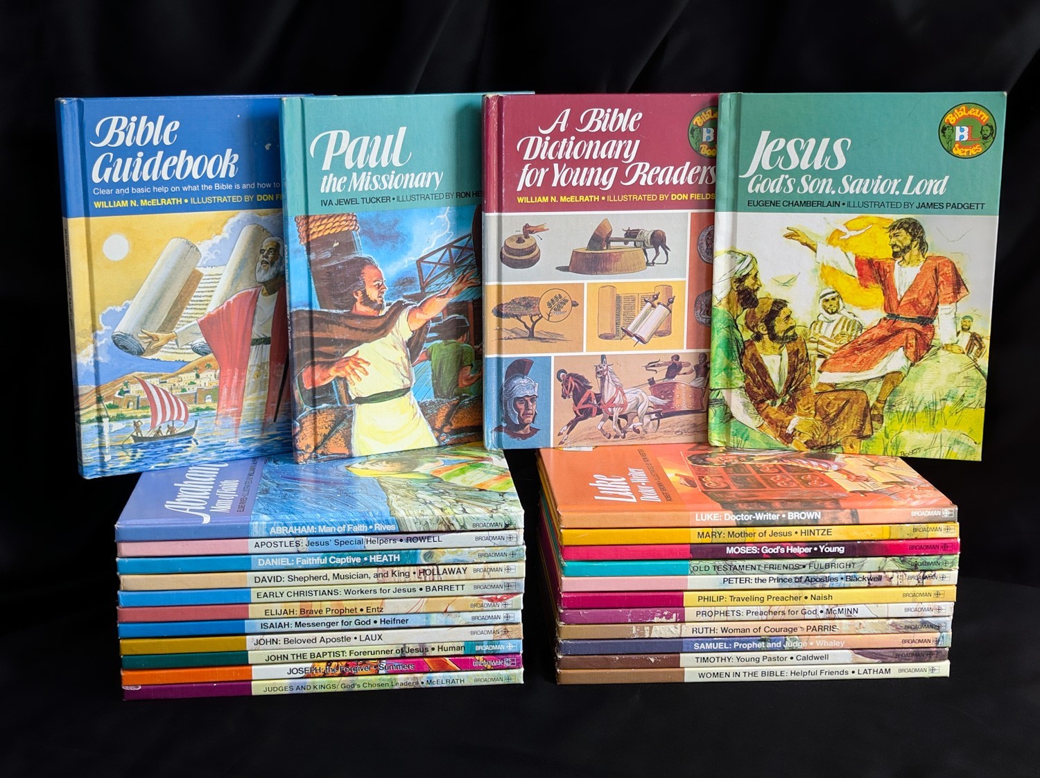 Lot Of 26 BibLearn Books Apostles Judges Isaiah Mary Timothy Abraham Moses Jesus