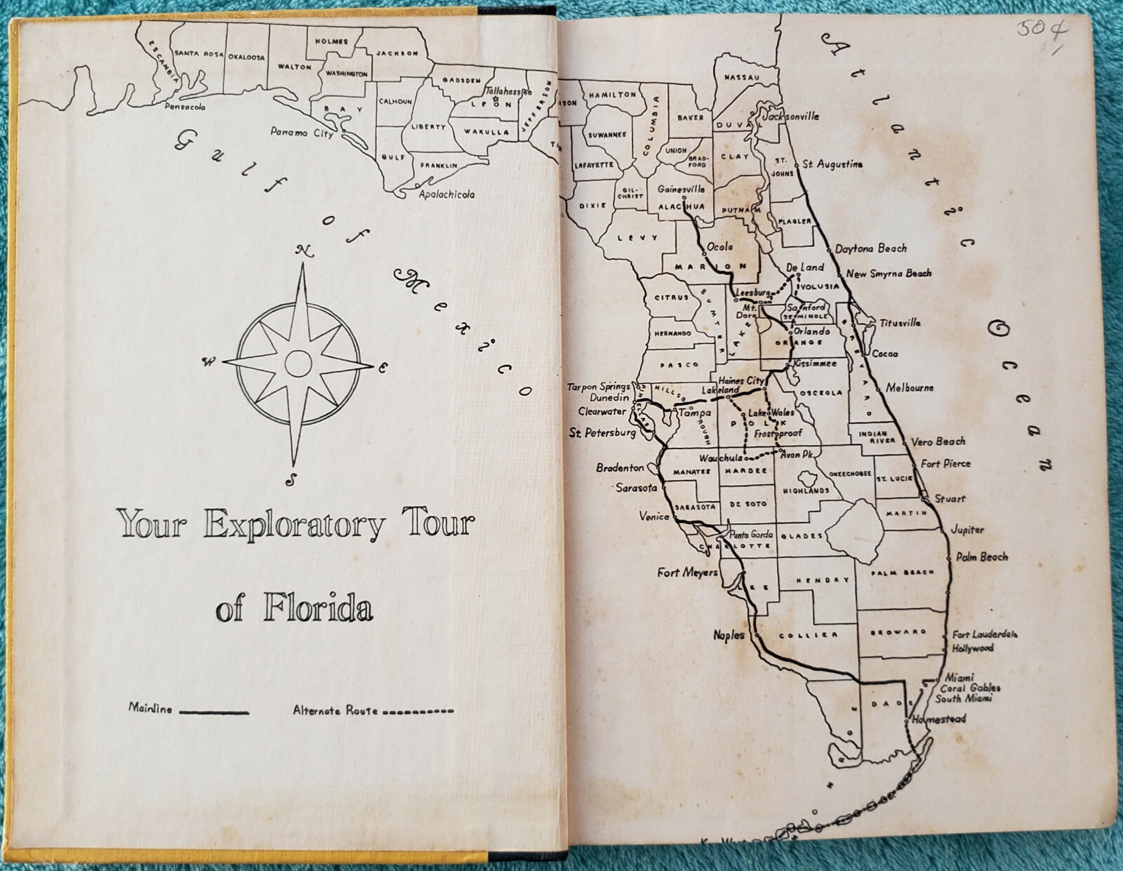 How To Retire To Florida By George & Jane Dusenbury — 1954 Hardcover 252 Pages