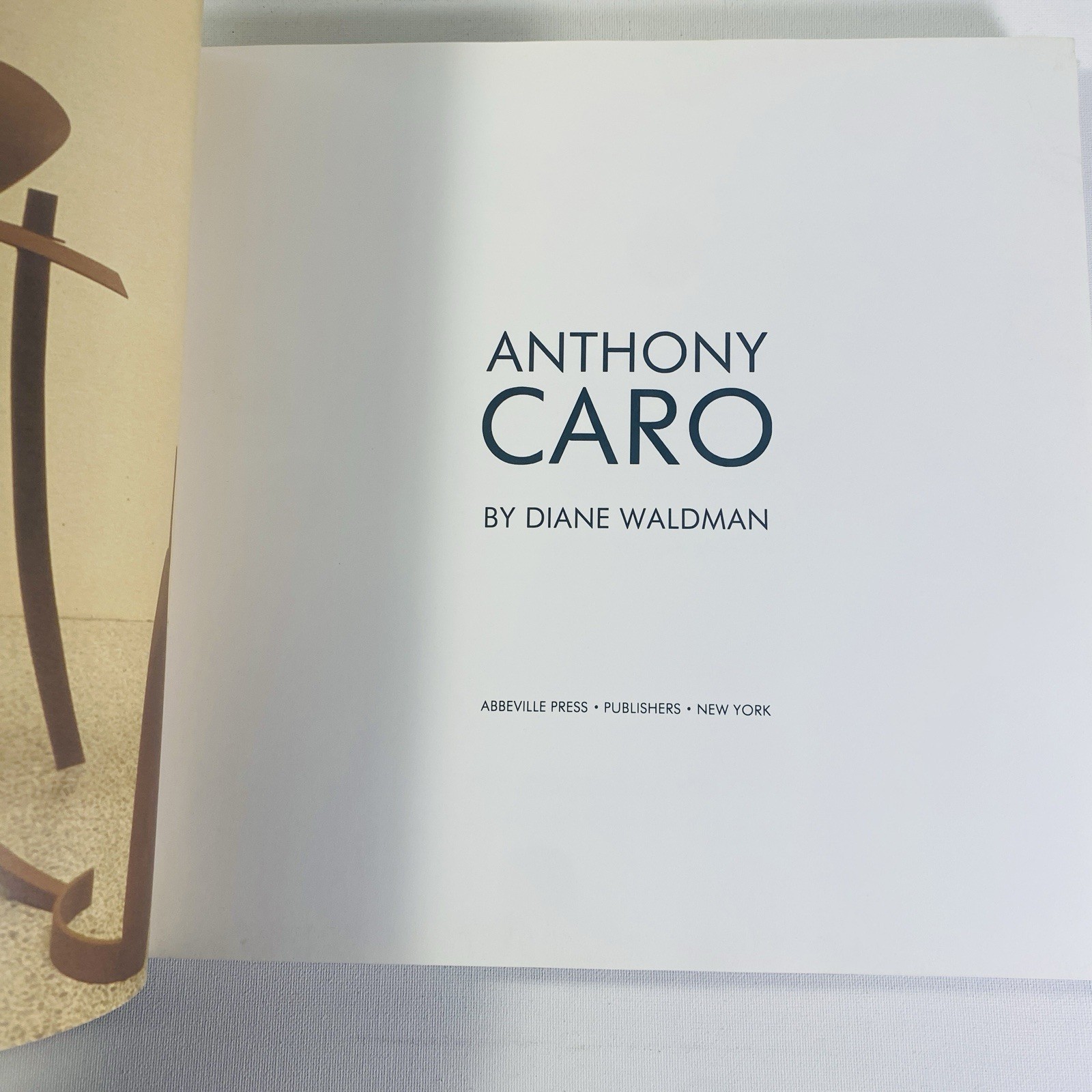 Anthony Caro by Diane Waldman 1983, Hardcover