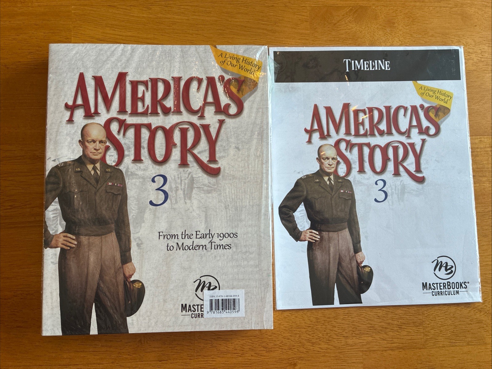 New America’s Story 3 Set, with Timeline History by Master Books.