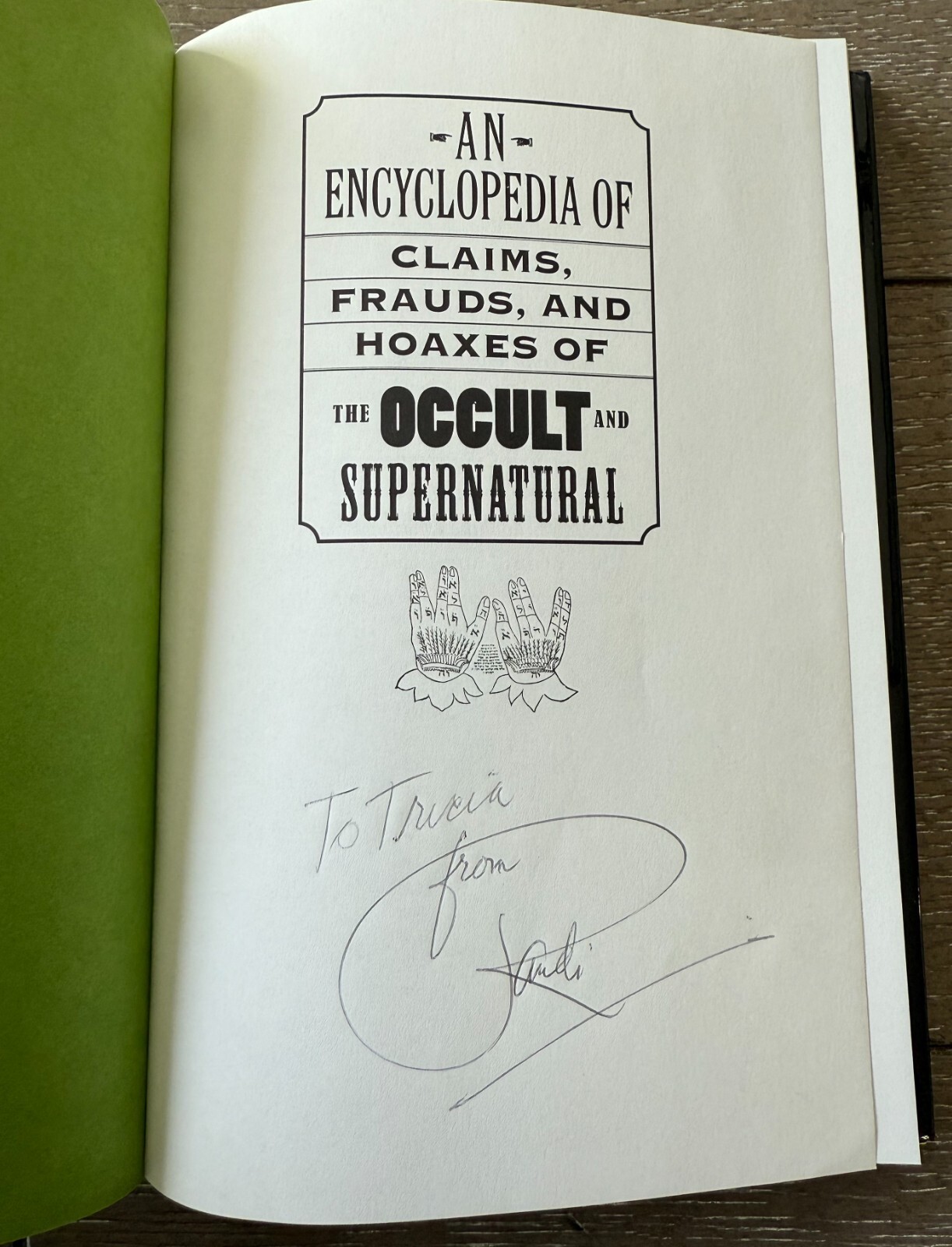 James Randi 1st ed HC DJ 1995 BOOK *SIGNED/AUTOGRAPHED* An Encyclopedia Occult