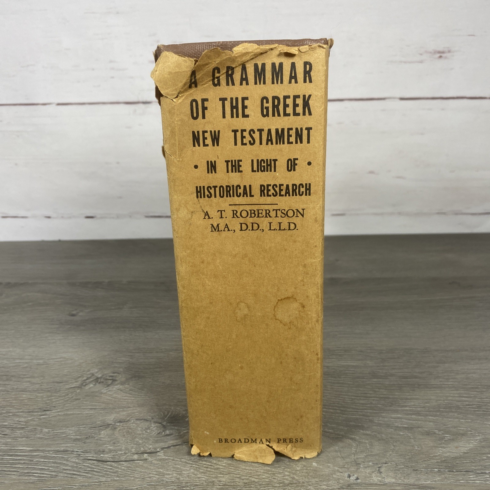 A Grammar Of The Greek New Testament A T Robertson Broadman 1934 w/Dust jacket