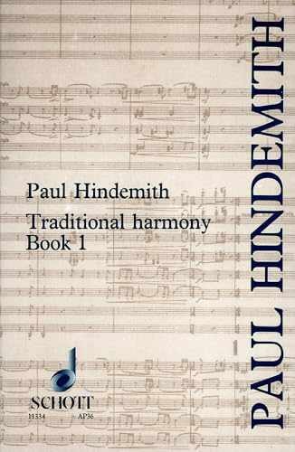 Traditional Harmony: Book 1 With — Paperback, by Paul Hindemith — Very Good