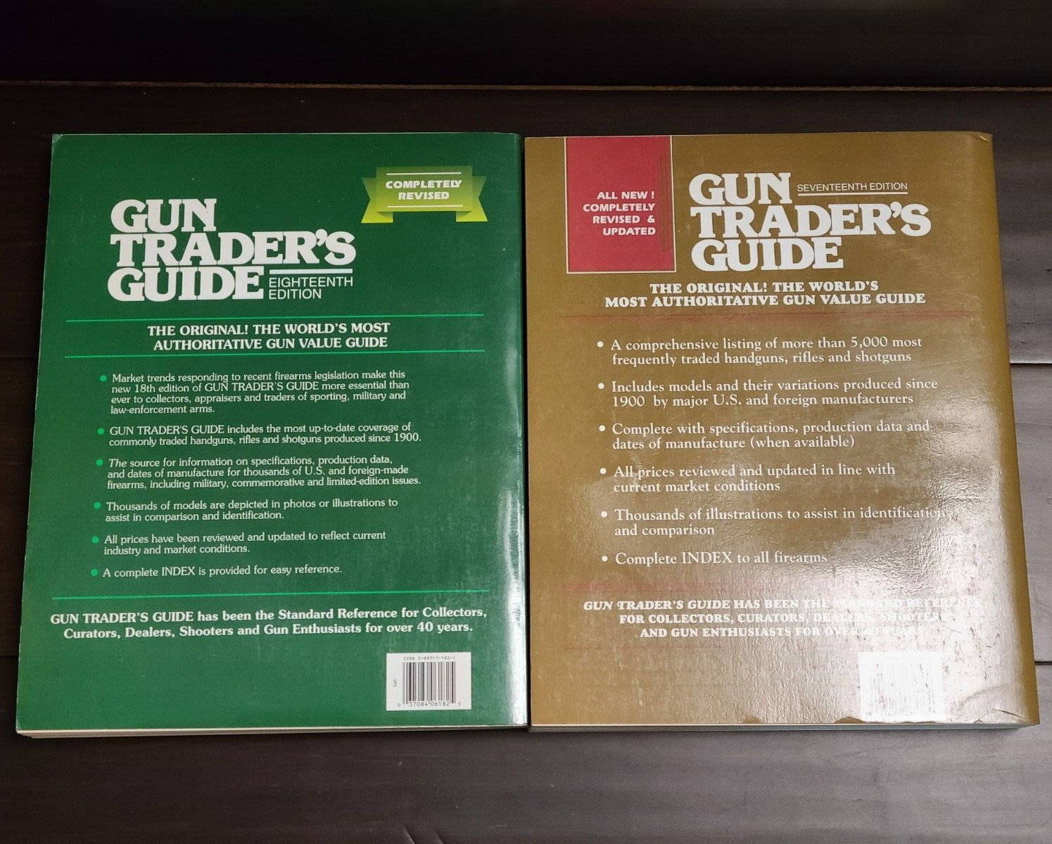 Lot of 2 Books: Gun Trader’s Guide — Seventeenth Edition & Eighteenth Edition