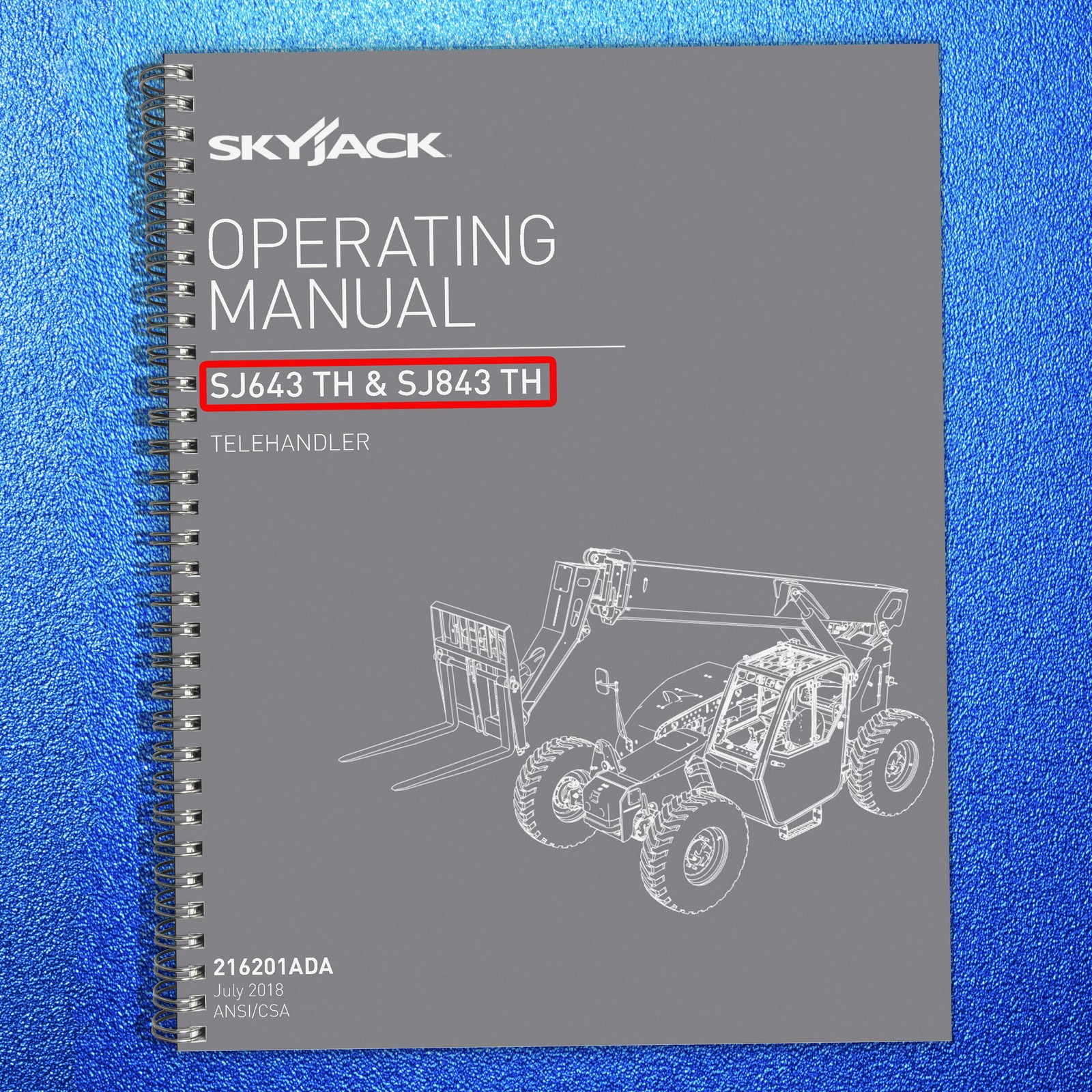 SKYJACK SJ643 TH SJ843 TH OPERATING MANUAL METAL FIXED — TOUGH FRONT & BACK