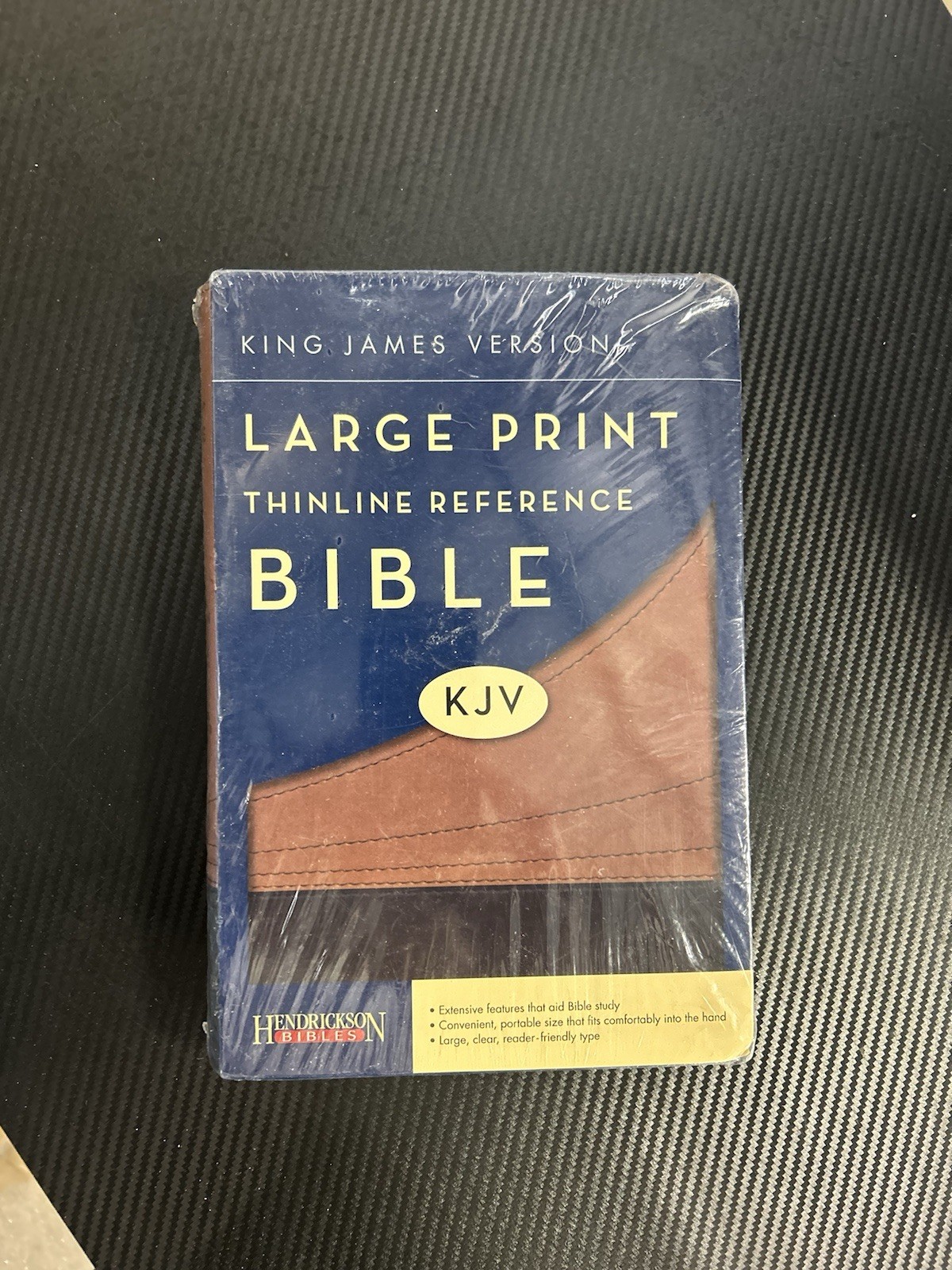 NEW King James Version Large Print Thinline Reference Bible — Hendrickson Bibles