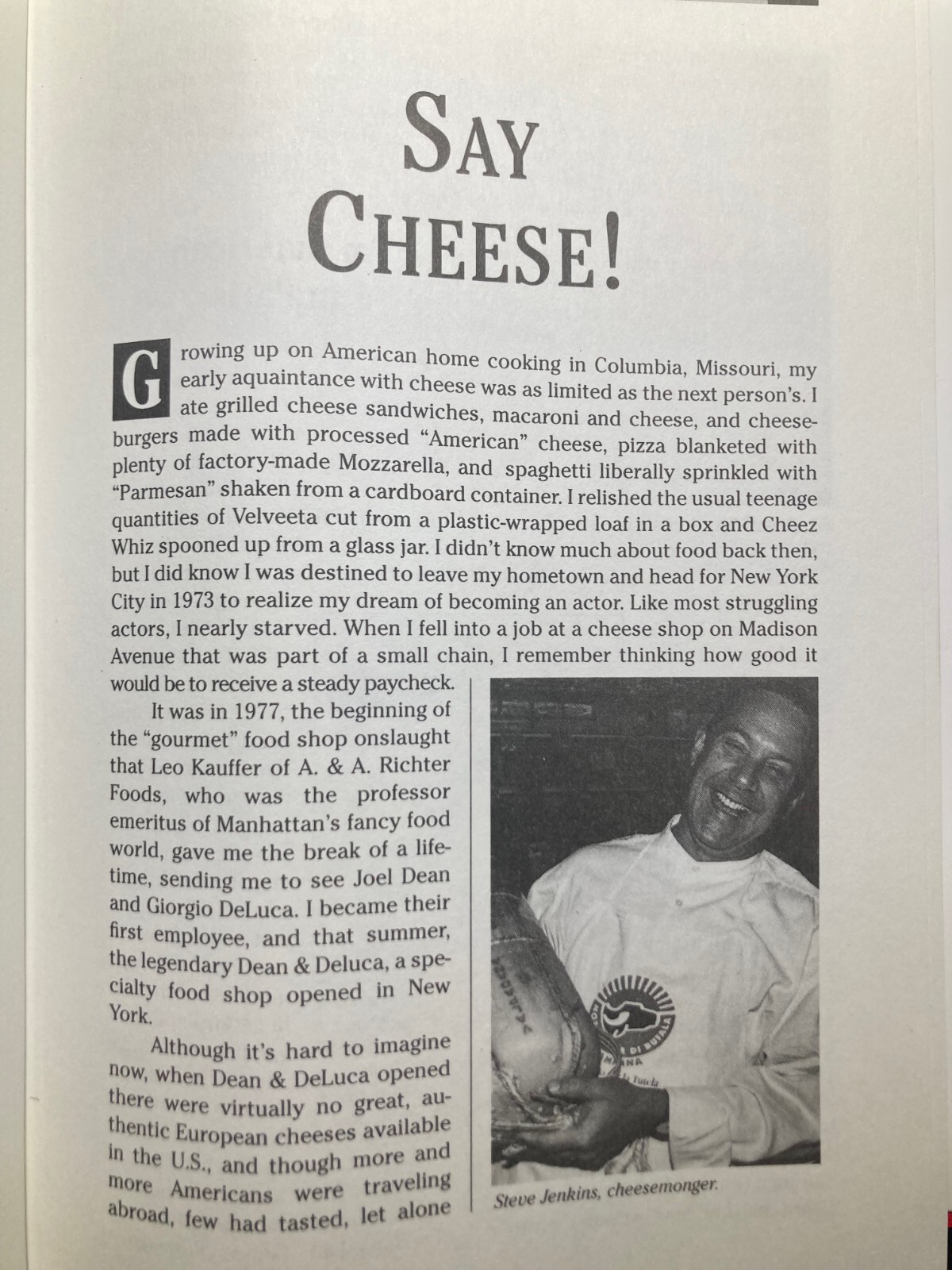 Cheese Primer Steven Jenkins James Beard Award