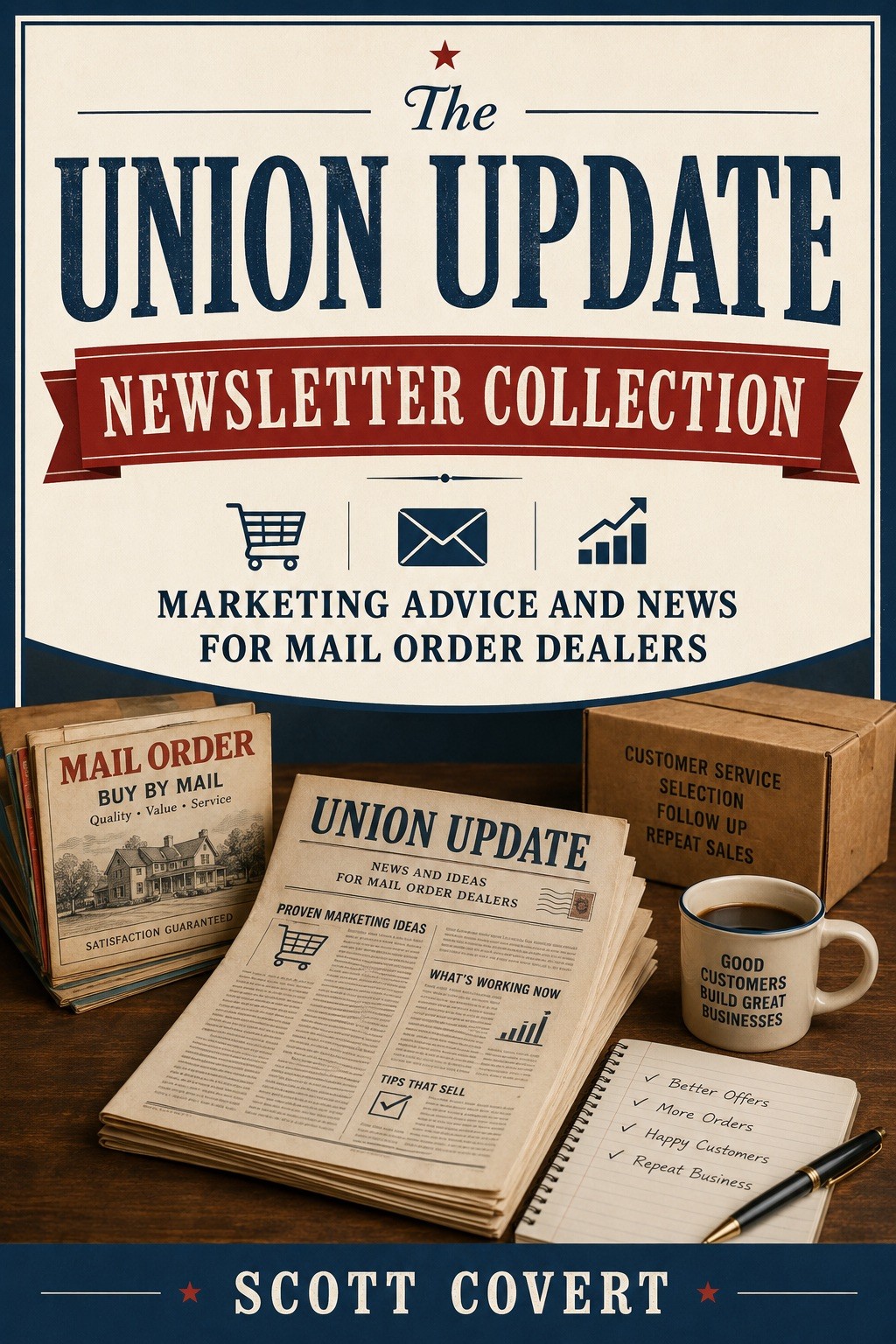 Dan Kennedy Protégé Scott Covert 17 MAIL ORDER DEALER UNION NEWSLETTERS RARE OOP