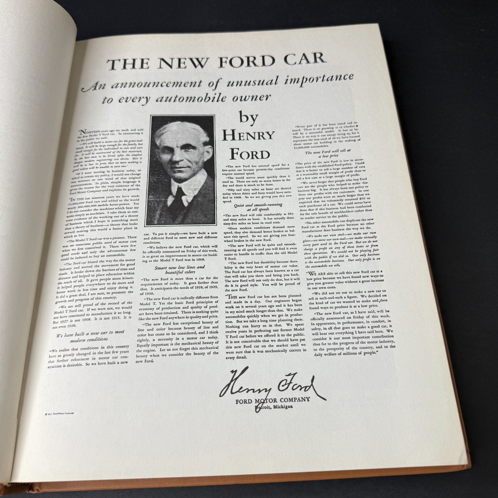 The Ford Model A by George De Angelis, Edward P Francis & Leslie R Henry Book