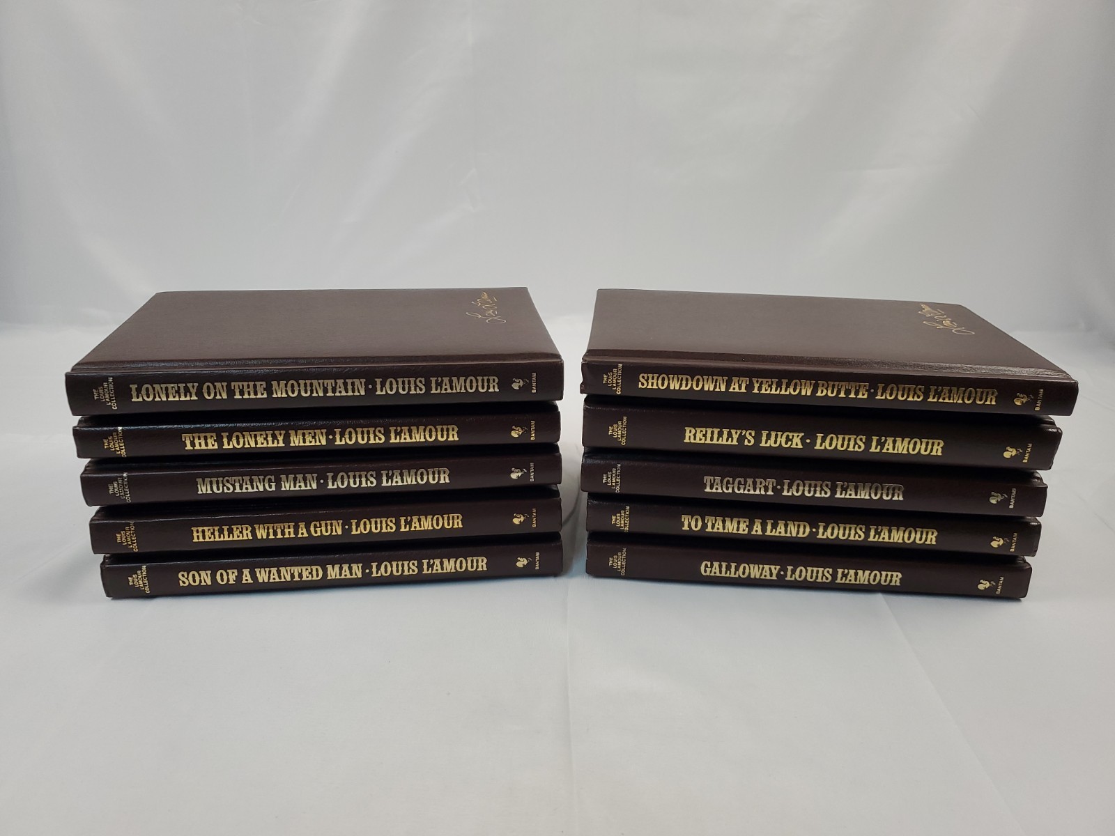 The Louis L’amour Collection Leatherette Bantam Book Lot Of 10