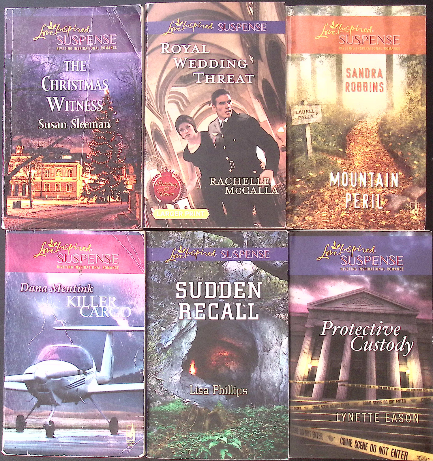 Love Inspired Suspense: Mountain Peril, Protective Custody, Sudden Recall, Royal