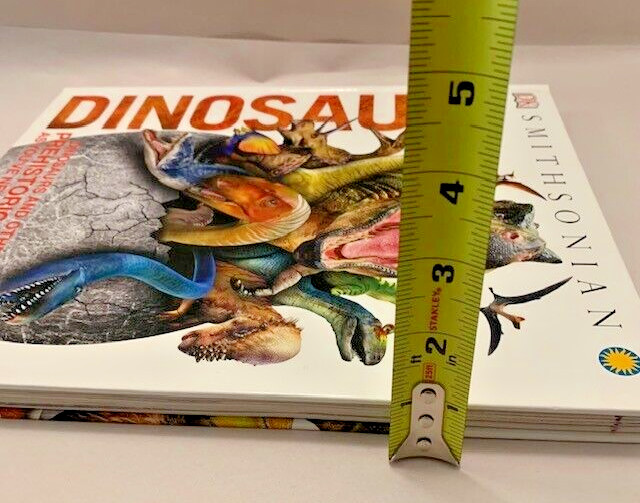 Dinosaurs Book Prehistoric Creatures 1st Ed Table Room Decor Staging Illustrated