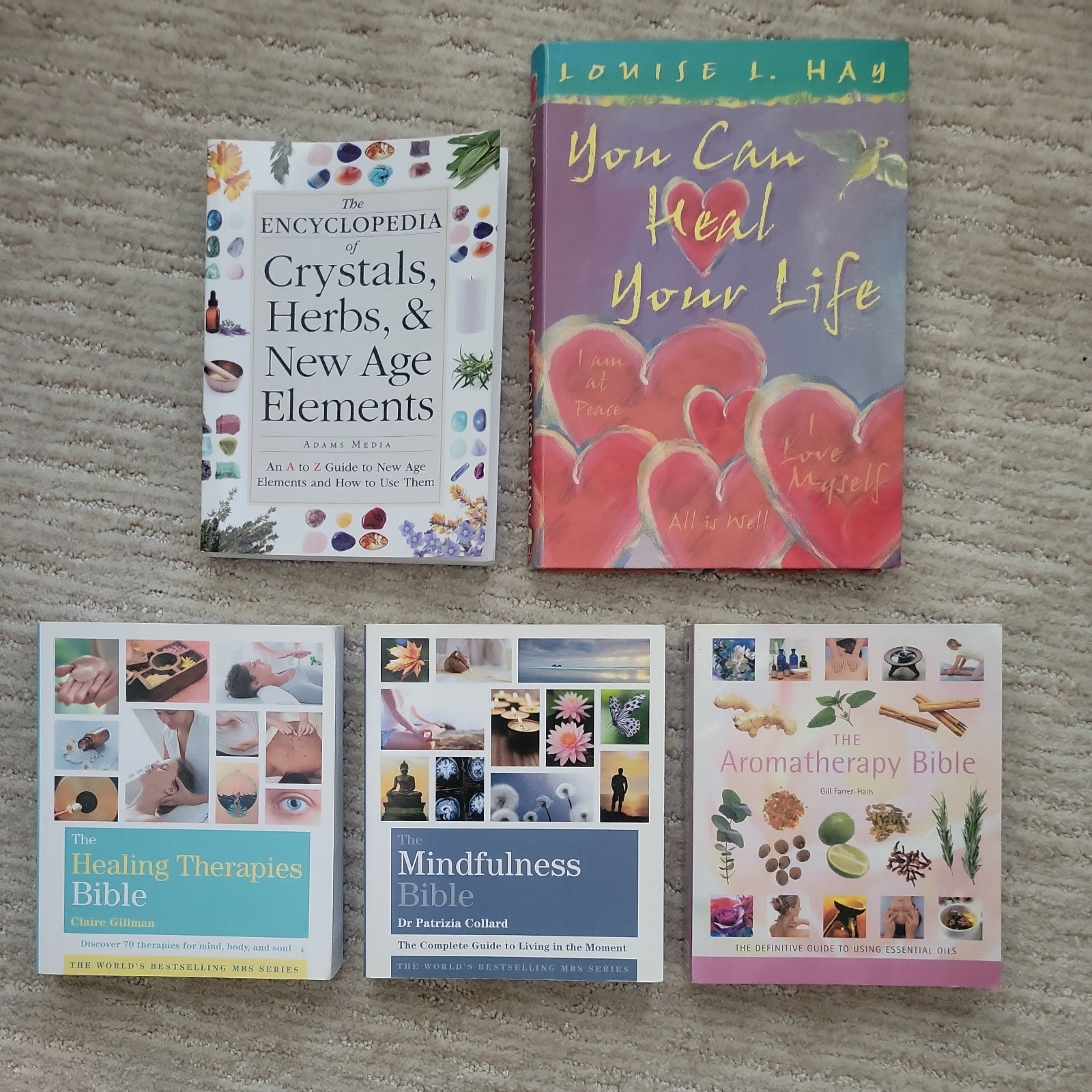 Lot 5 Books Louise Hay Alternative Medicine Aromatherapy Essential Oils etc…