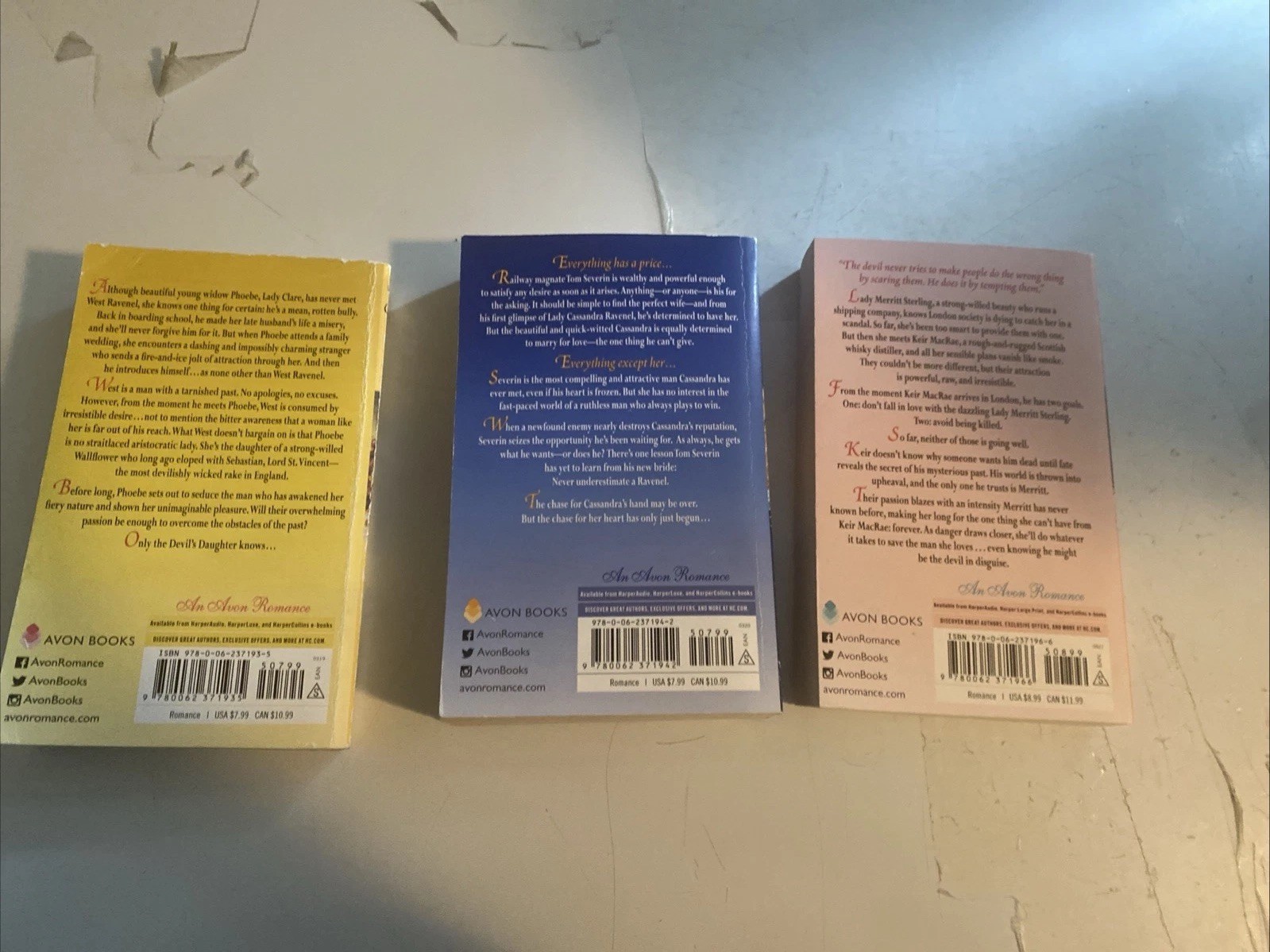 Lisa Kleypas The Ravenels Complete Series Lot of 7 PB ~ 6 Stepbacks