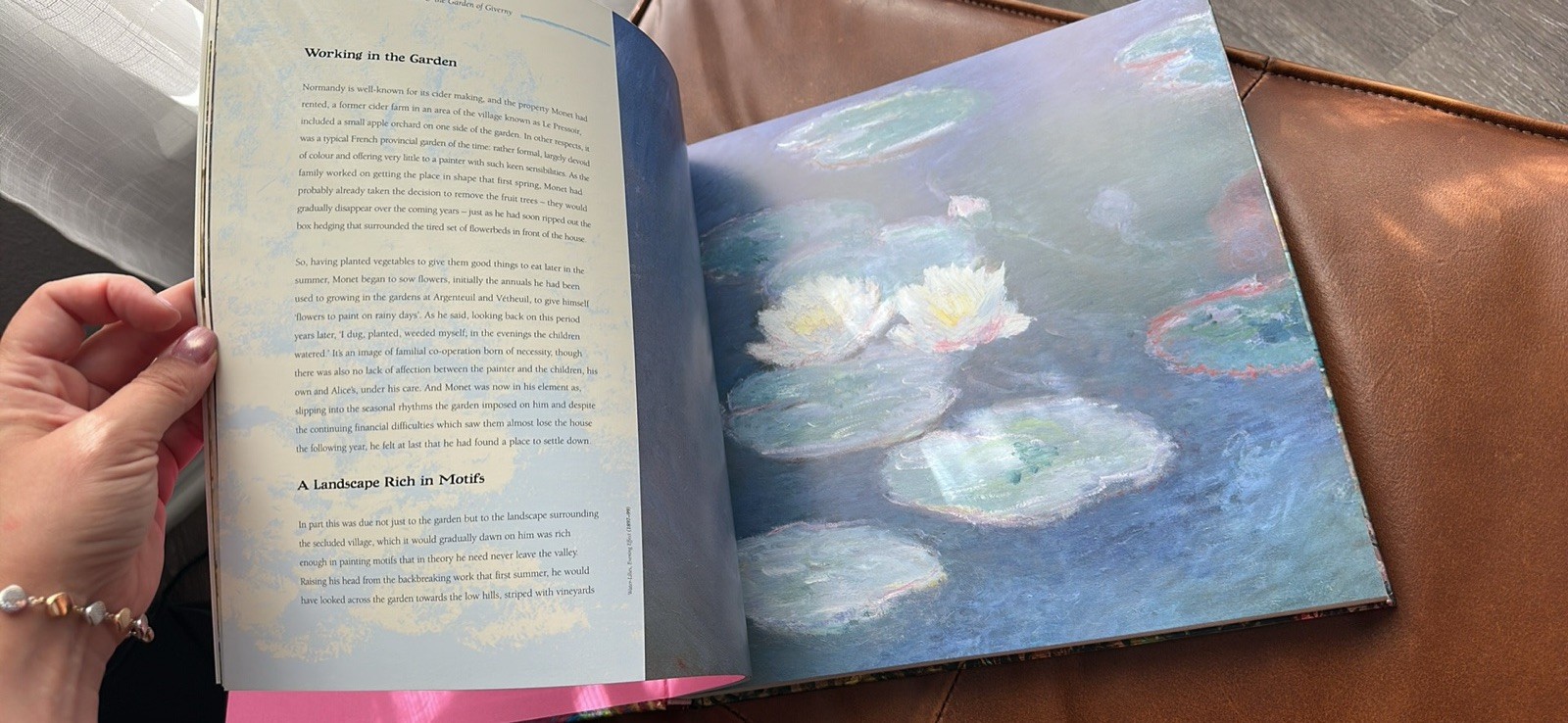 Claude Monet Water Lilies Garden of Giverny Coffee Table Art Book Hardcover