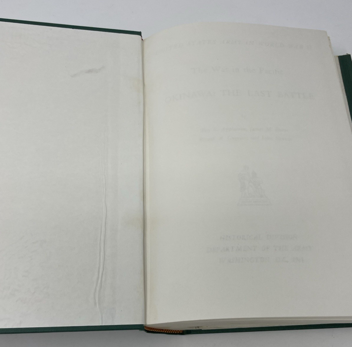 US Army WWII War In Pacific Okinawa Last Battle Appleman Burns Gugeler Stevens