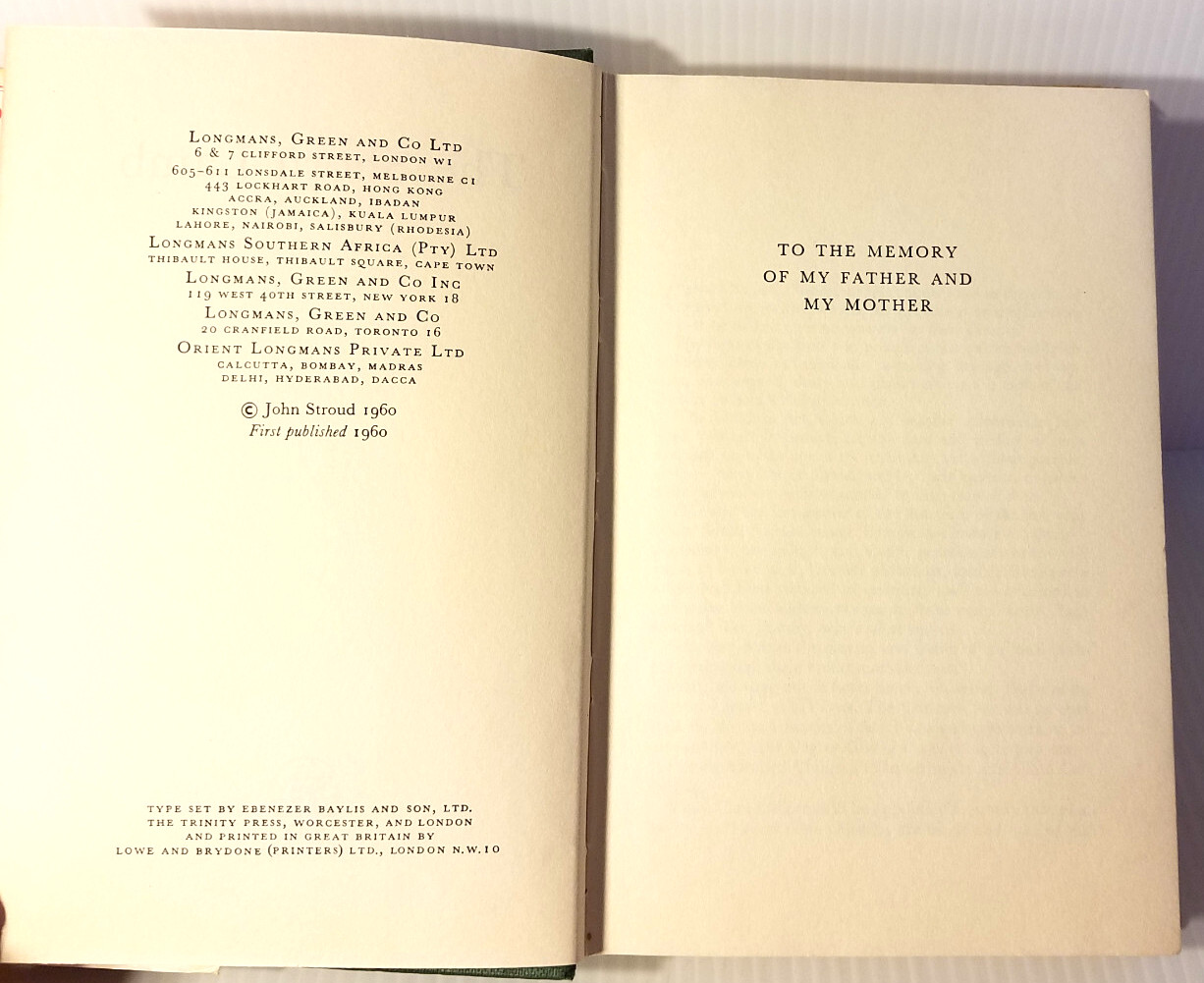 The Shorn Lamb by John Stroud (Vintage book 1960)( 14cm x 21cm x 3cm)