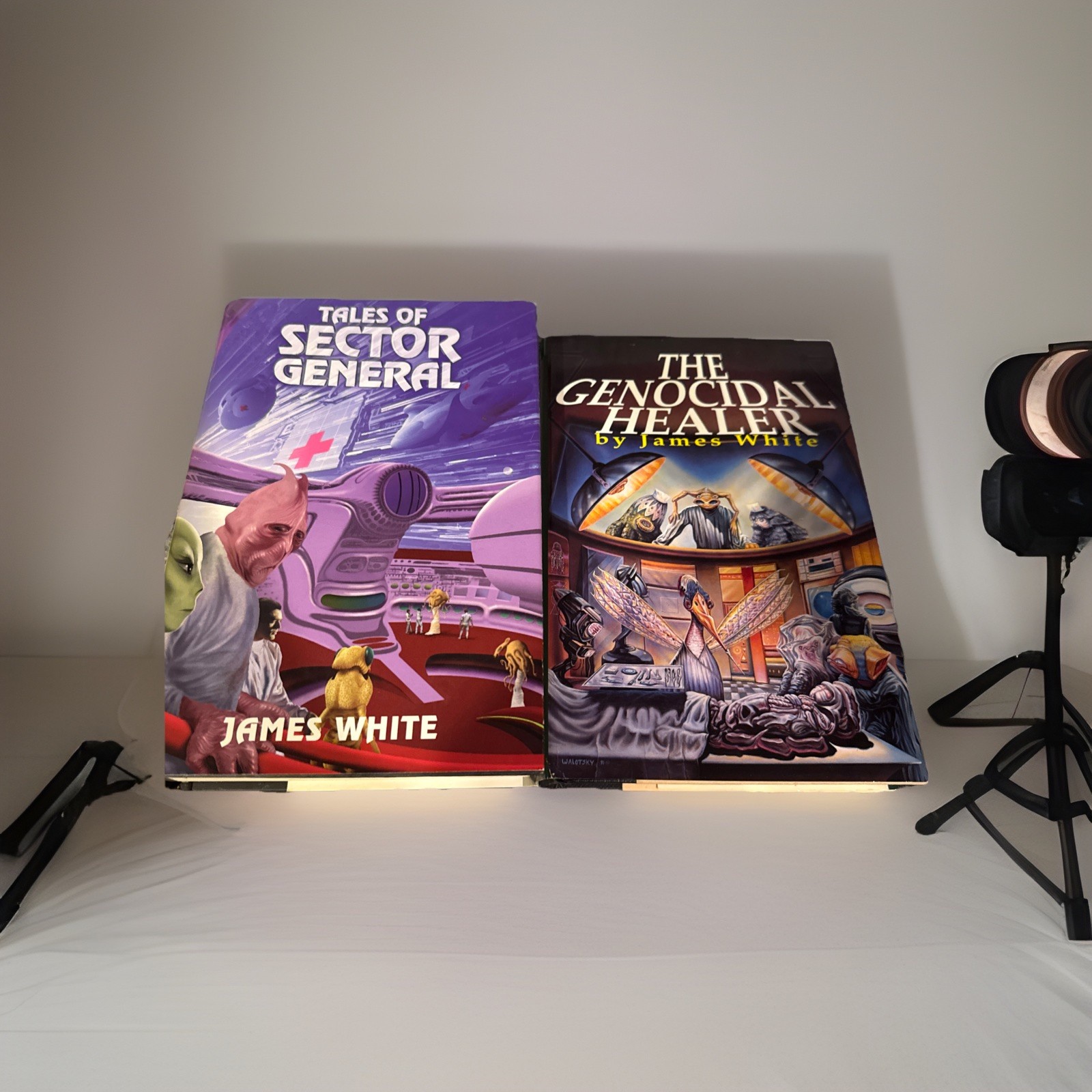 James White 1st Ed HCDJ Lot – Tales of Sector General + Genocidal Healer Sci-Fi