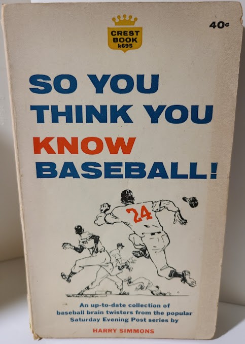 Ballpark of BASEBALL stuff : BOOKS {Statistics/History/Trivia/About the Game}