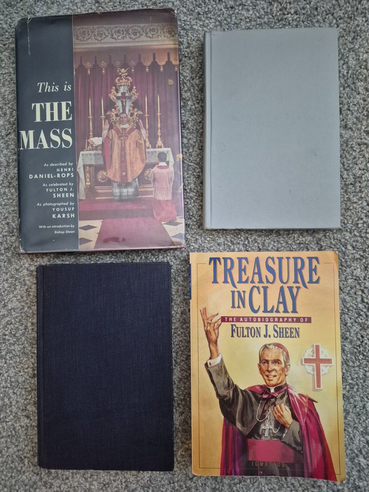 Fulton J Sheen Book Lot Traditional Catholic Mass Lift Up Your Heart Peace&Soul